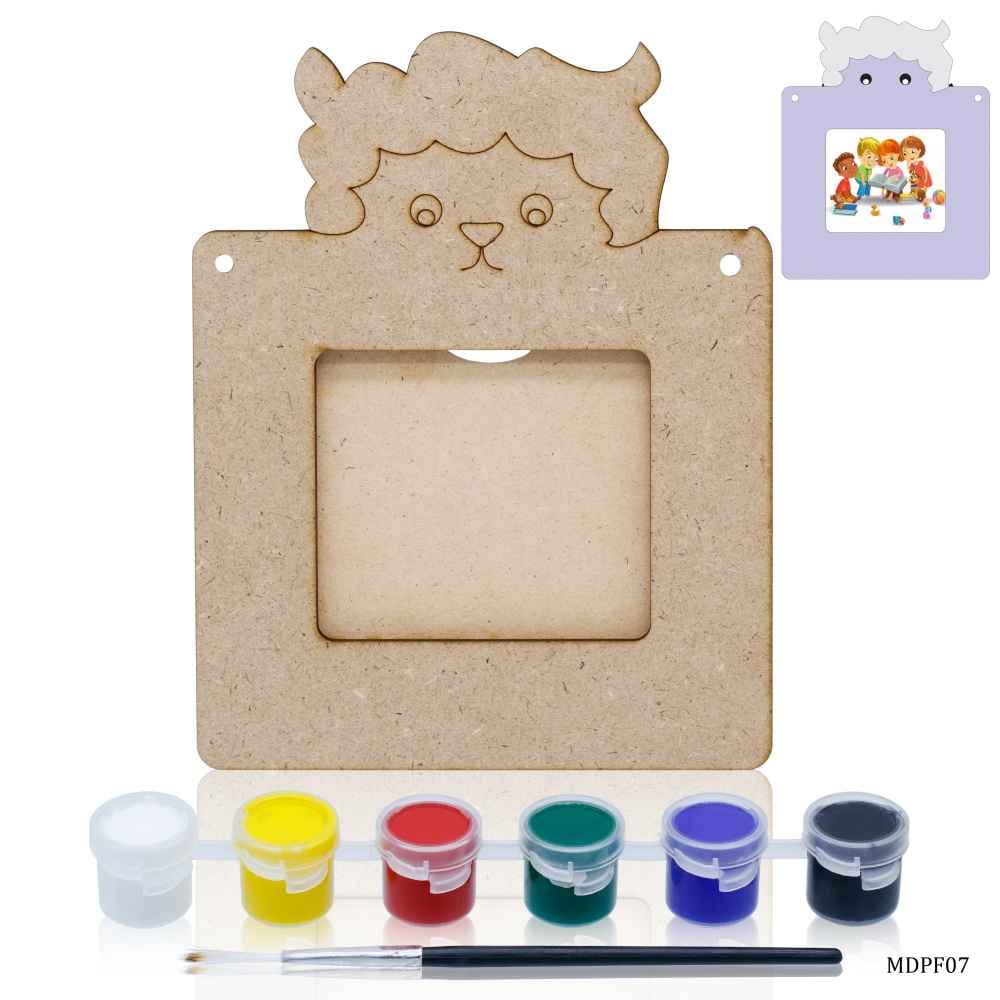 MDF DIY Photo Frame Kit Sheep Cartoon, Pack of Coutout, MDPF07