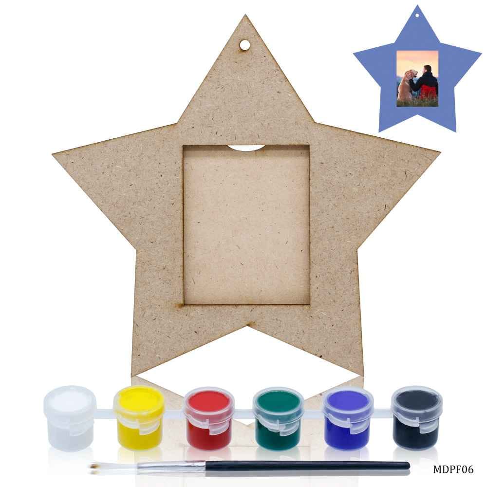 MDF DIY Photo Frame Kit Star MDPF06