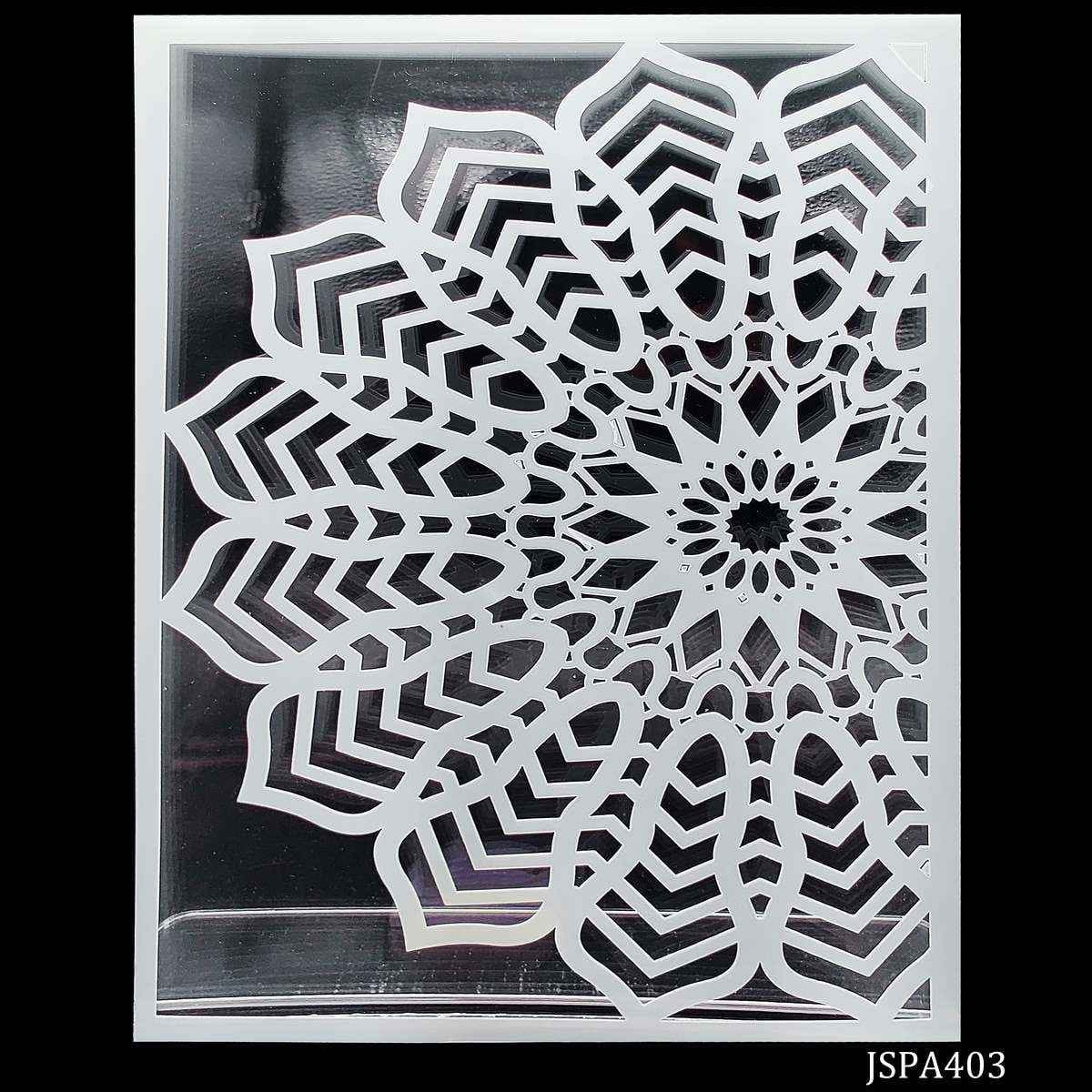 Crafts Flower Drawing A4 Stencil Plastic 1 Piece 180 Degree JSPA403