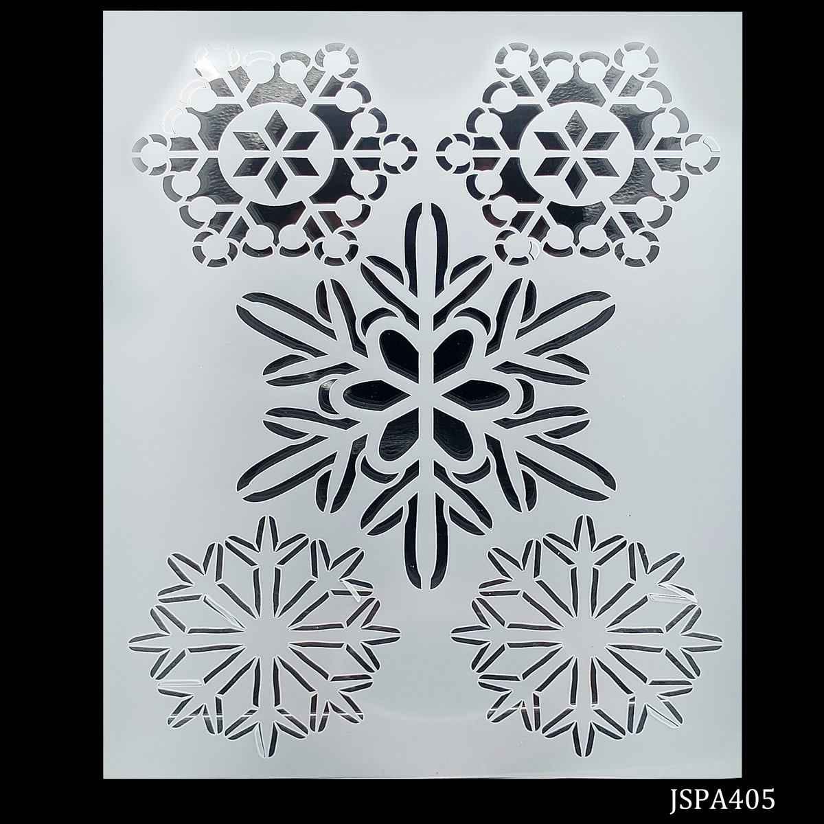 Crafts Snowflake Drawing A4 Stencil Plastic 1 Piece JSPA405