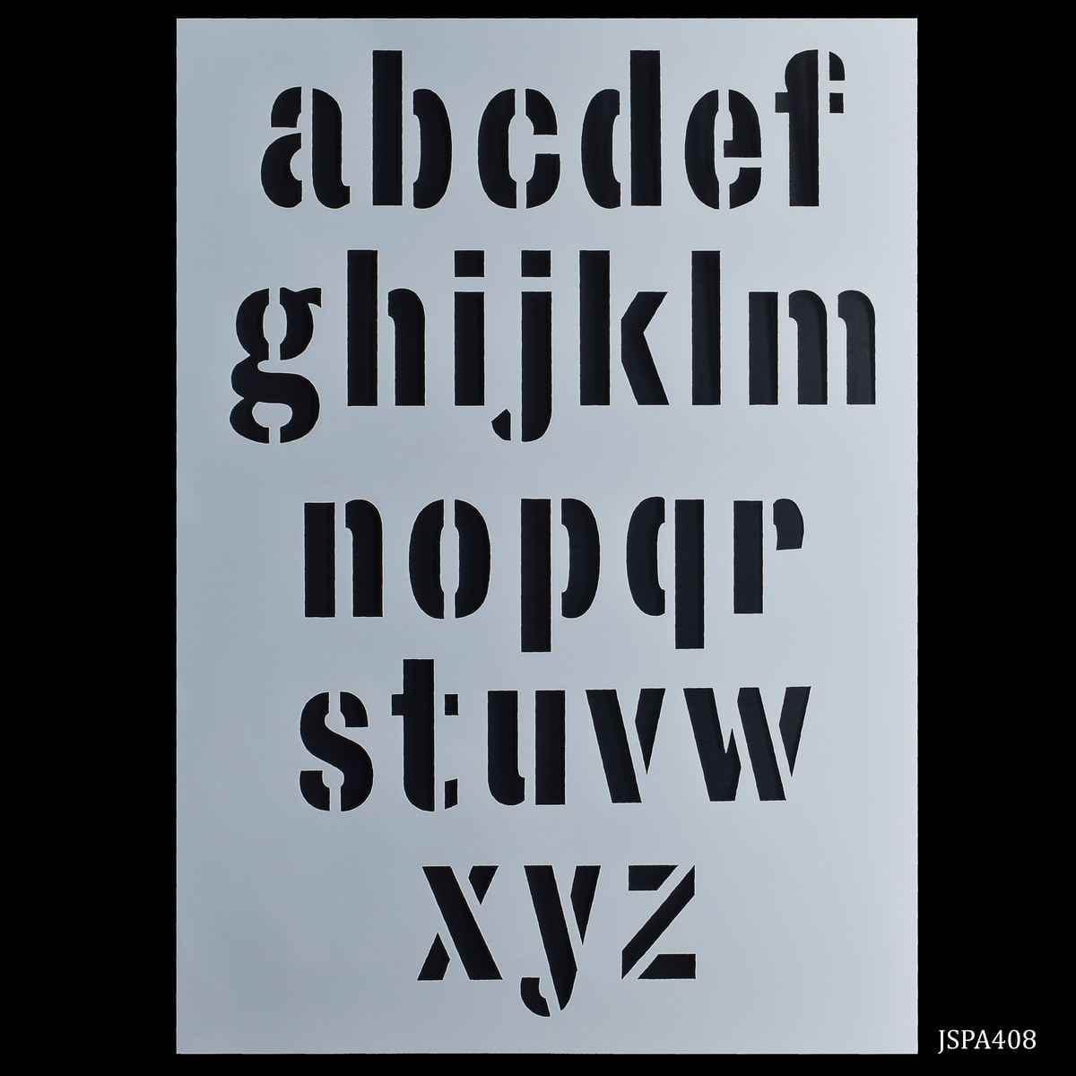 Crafts Lowercase a to z Drawing A4 Stencil Plastic 1 Piece JSPA408