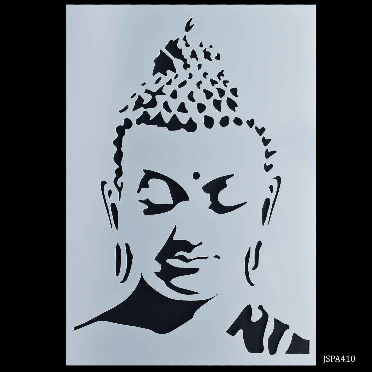 Crafts Gautam Buddha Drawing A4 Stencil Plastic 1 Piece JSPA410