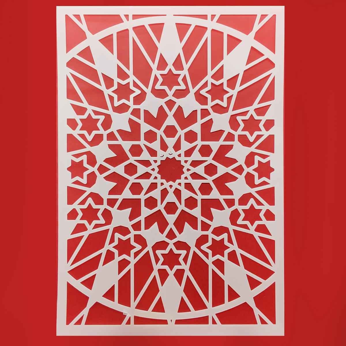 Crafts Net Design Drawing A4 Stencil Plastic 1 Piece JSPA401