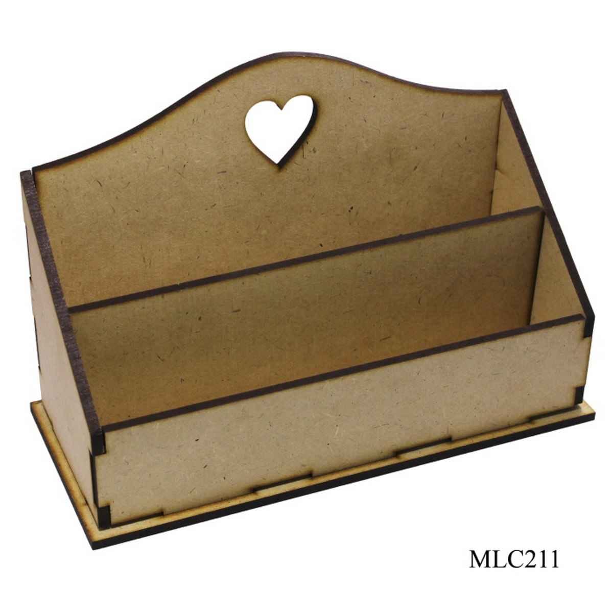 MDF Laser Cutting 2in1 Multi Purpose, Pack Contain 6 MDF Wood Cut-outs. (Size: 18x7.5x12 Cm) MLC211