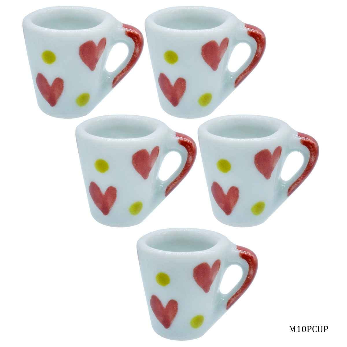 Miniature Ceramics Cup Mini Colour Full 5 Pcs Set, Size: 1.5x1.5x1.5 Cm M10PCUP