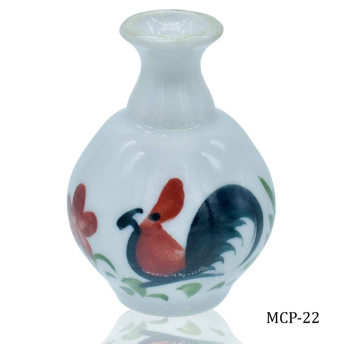 Miniature Ceramics Flower Pot 1 Pcs Set Printed Colour, Size 1x1x0.5 Cm MCP-22