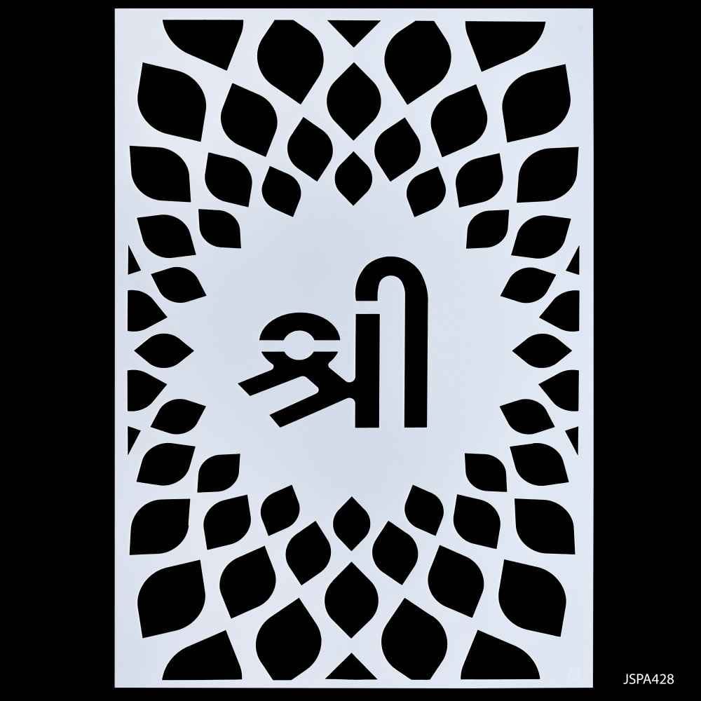 Crafts Shree Drawing A4 Stencil Plastic 1 Piece JSPA428