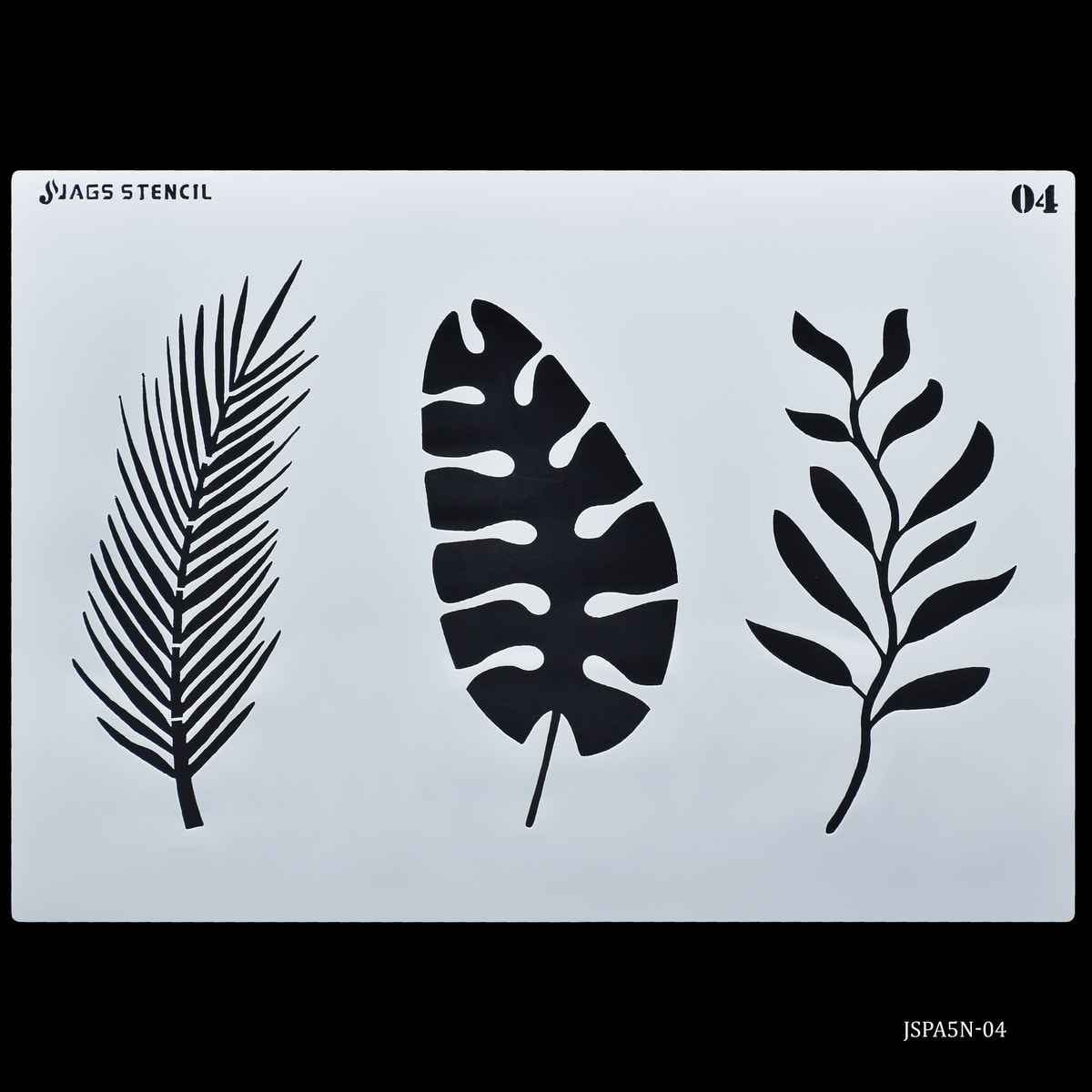 Crafts Leaf's Drawing A5 Stencil Plastic 1 Piece JSPA5N-04
