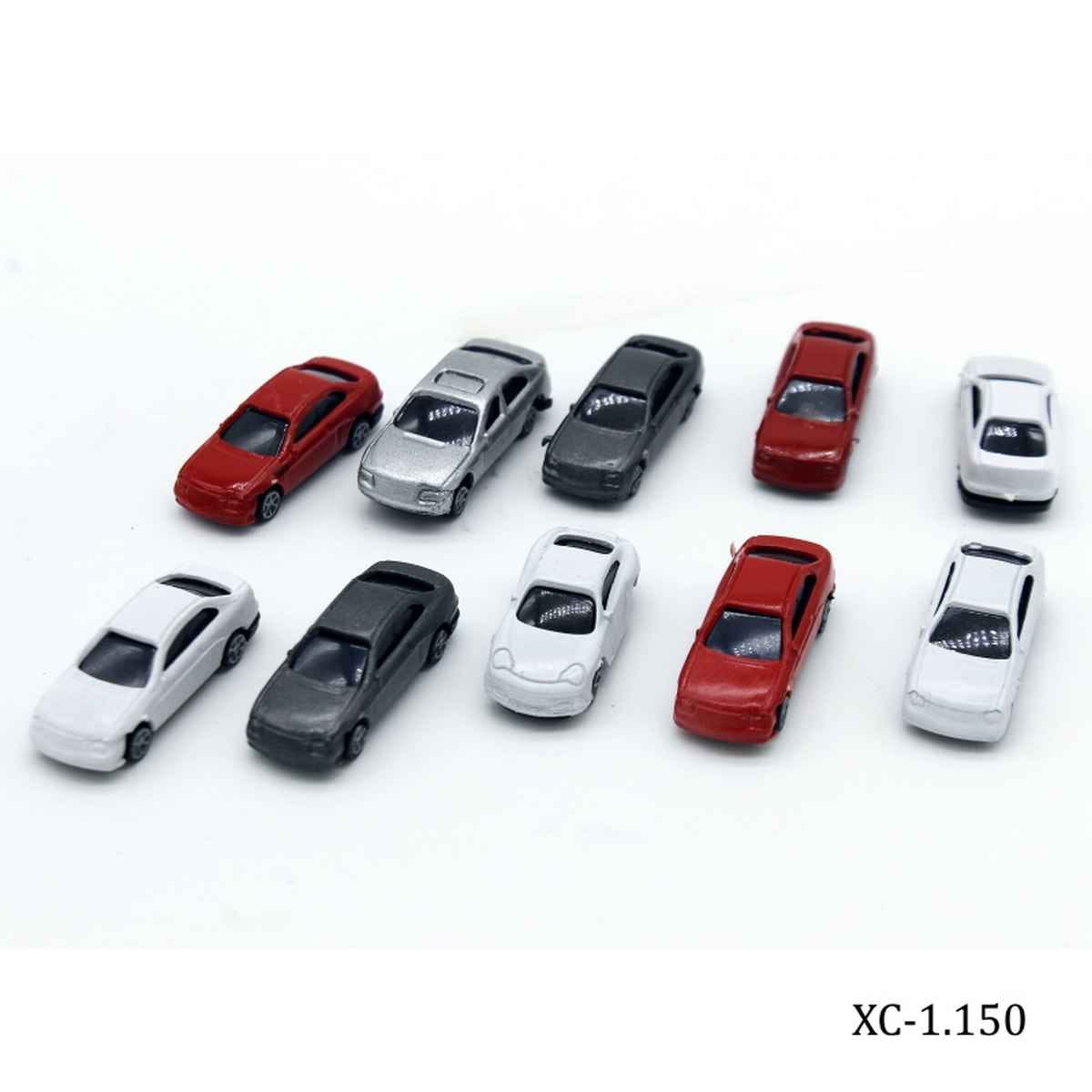 Miniature Model Artificial Car Set of 10 Pcs, Size: 3x1x0.5 Cm XC-1.150