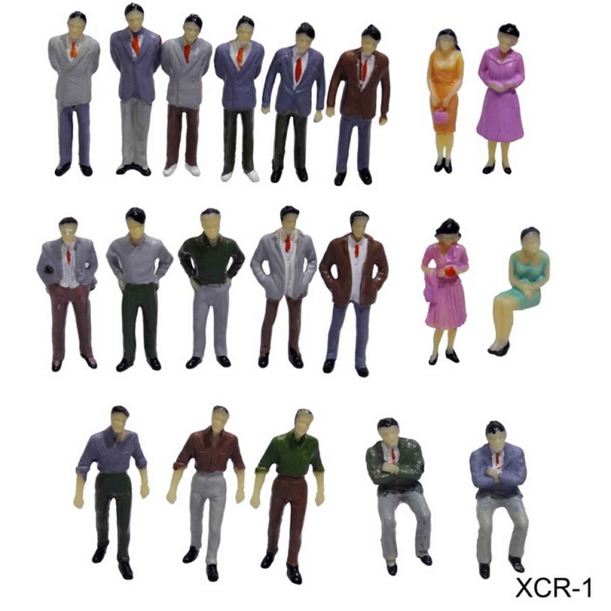 Miniature Architectural Model Figure Humans Set of 20 Pcs, Size: 1x4x0.2 Cm XCR-1.50