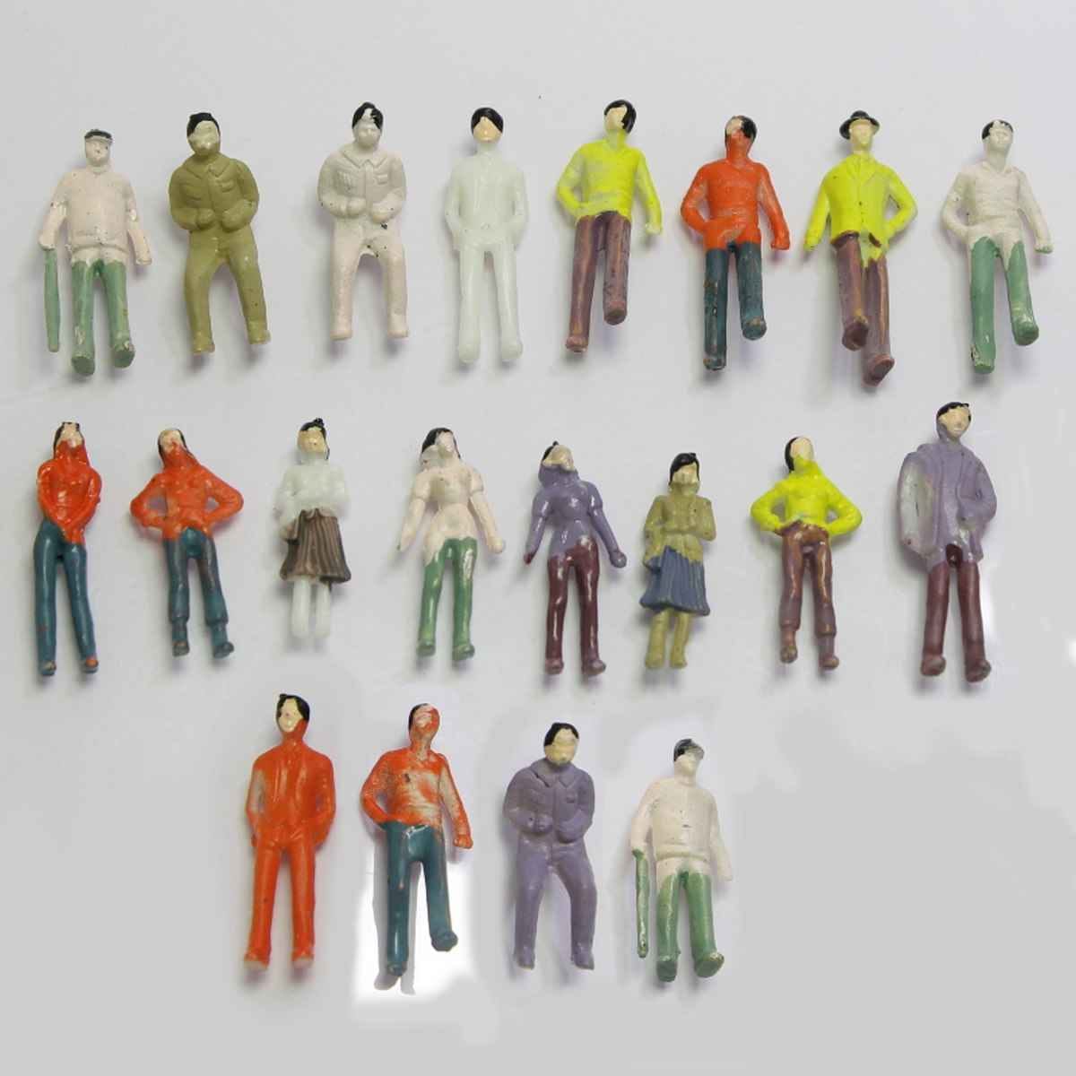 Miniature Architectural Model Figure Humans Set of 20 Pcs , Size: 0.5x2.5x0.2 Cm XCR-1.75