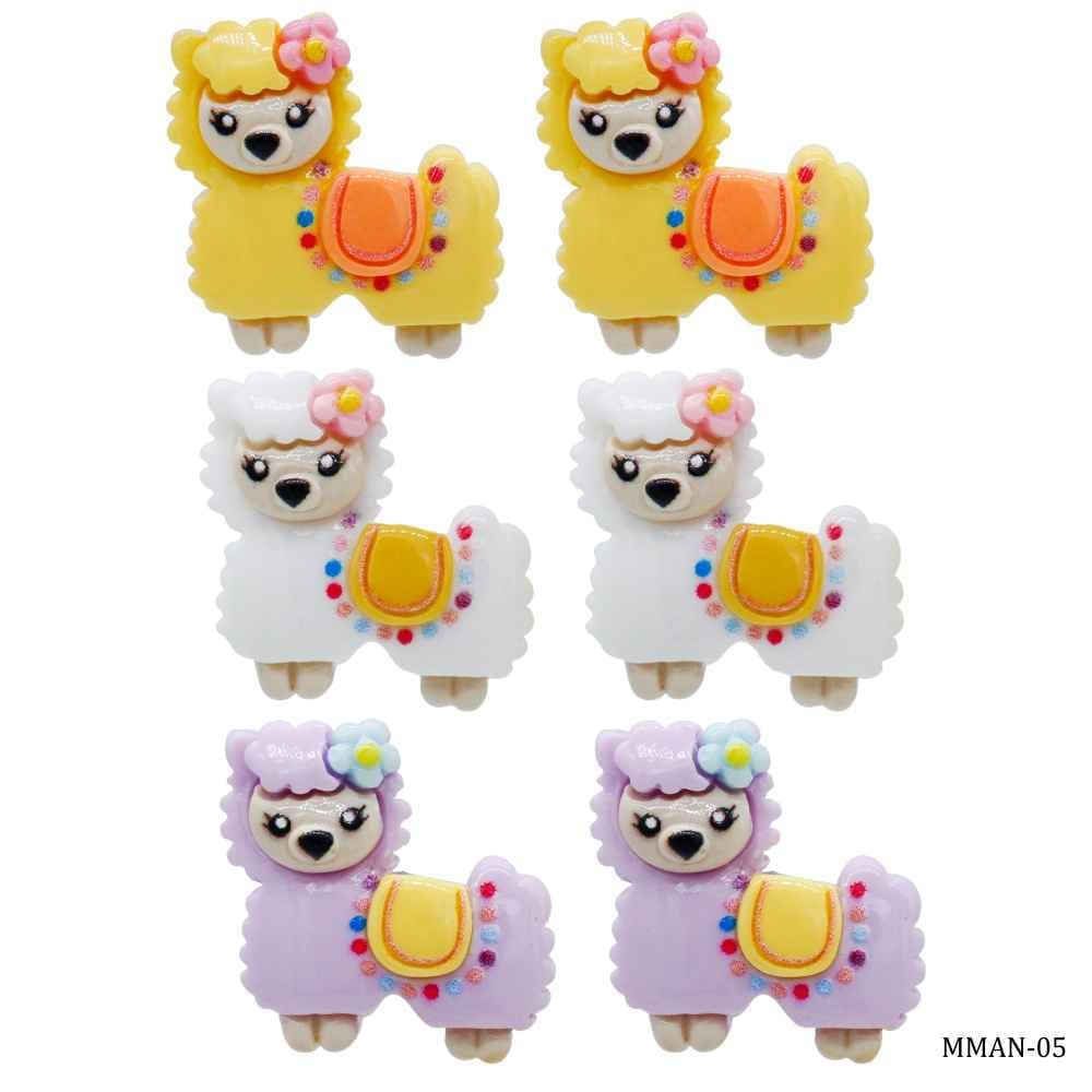 Miniature Model Animal Set of 6 Pcs Mix Colour MMAN-05