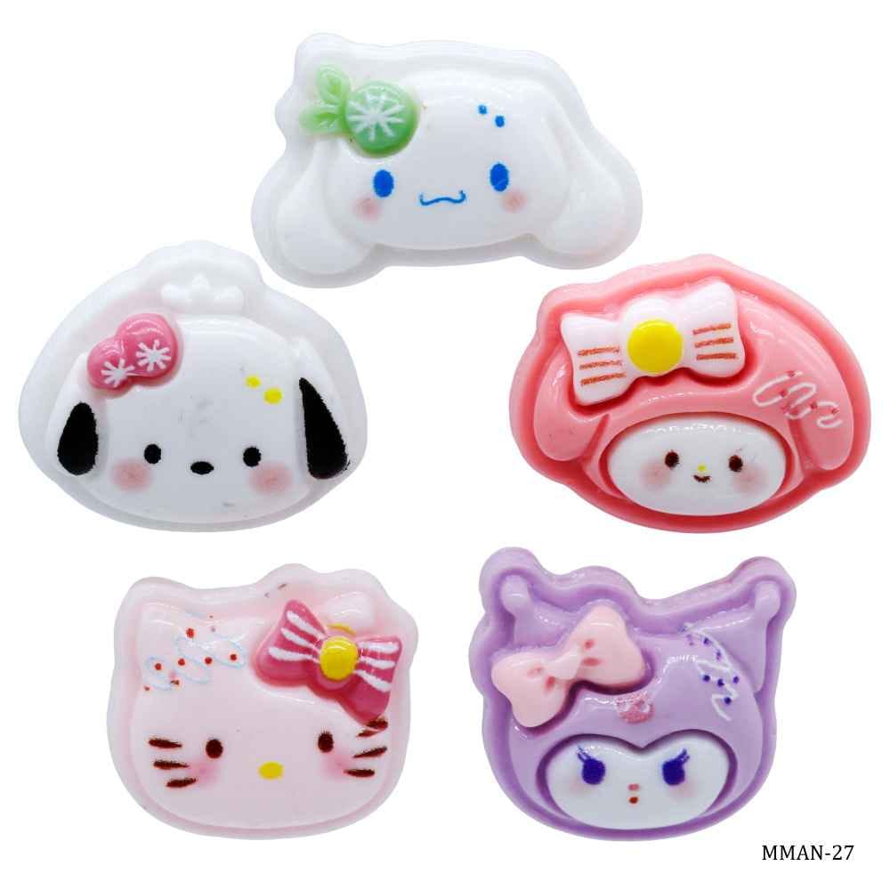 Miniature Model Animal Cartoon Set of 5 Pcs Mix Colour MMAN-27