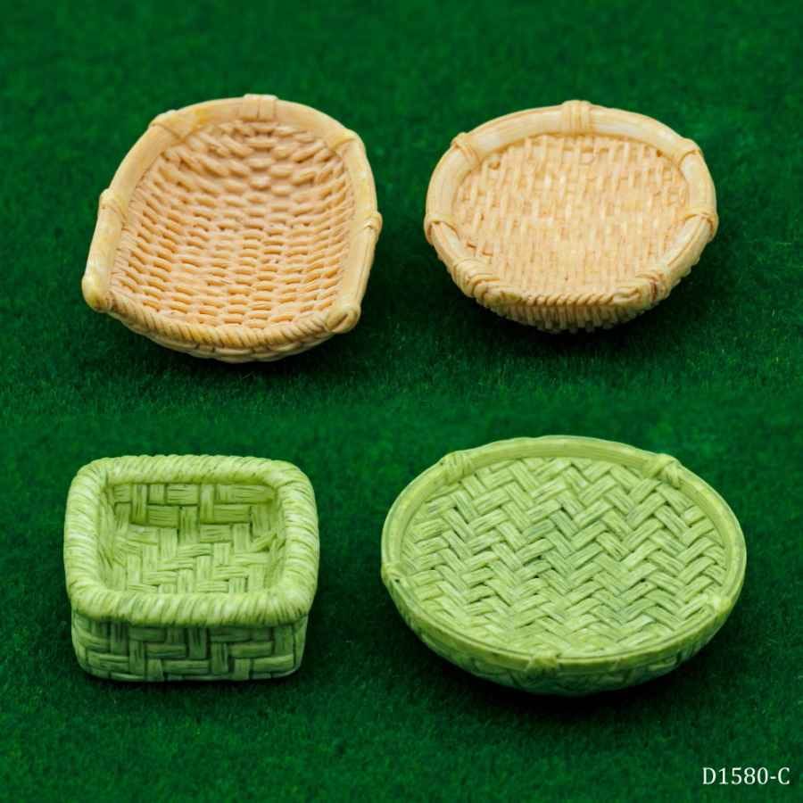 Miniature Model Bamboos Basket Furniture Set of 4 Pcs Set D1580-C