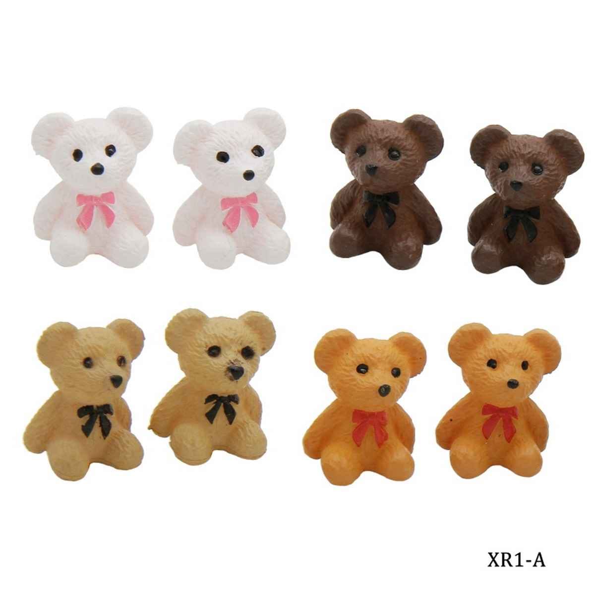 Miniature Model Bear Set of 8 Pcs, Size:1x2x1 Cm (C0899-1/2/3/4) XR1-A
