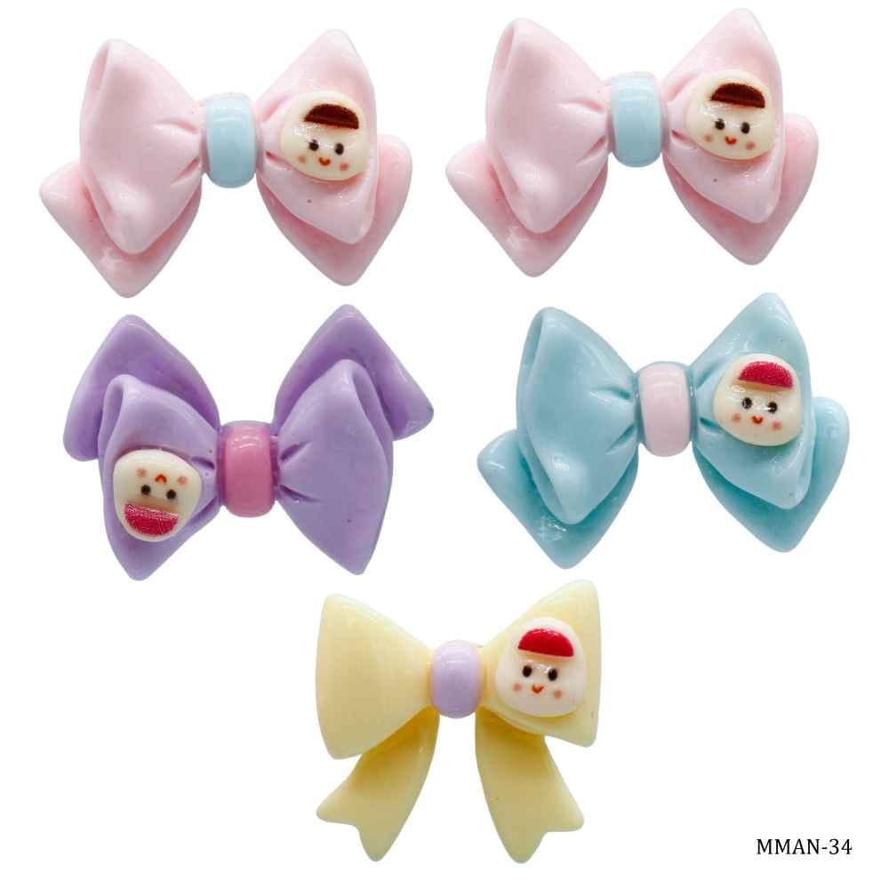 Miniature Model Bow Tie Design Set of 5 Pcs Mix Colour MMAN-34