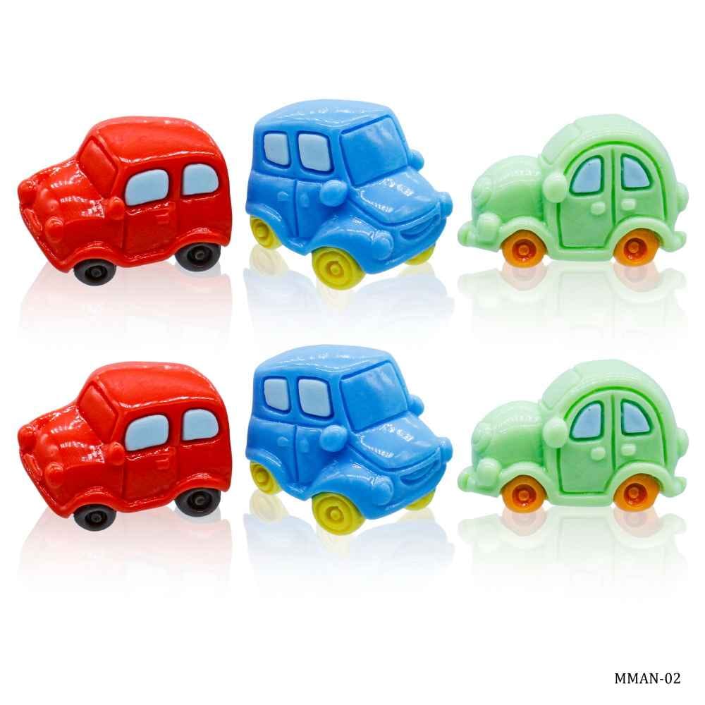 Miniature Model Cartoon Car Pack of 6 Pcs Mix Colour MMAN-02