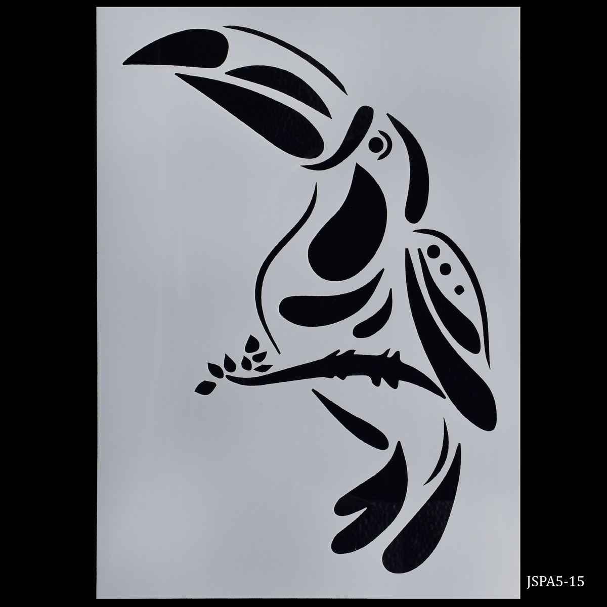 Crafts Parrot Bird Drawing A5 Stencil Plastic 1 Piece JSPA5-15