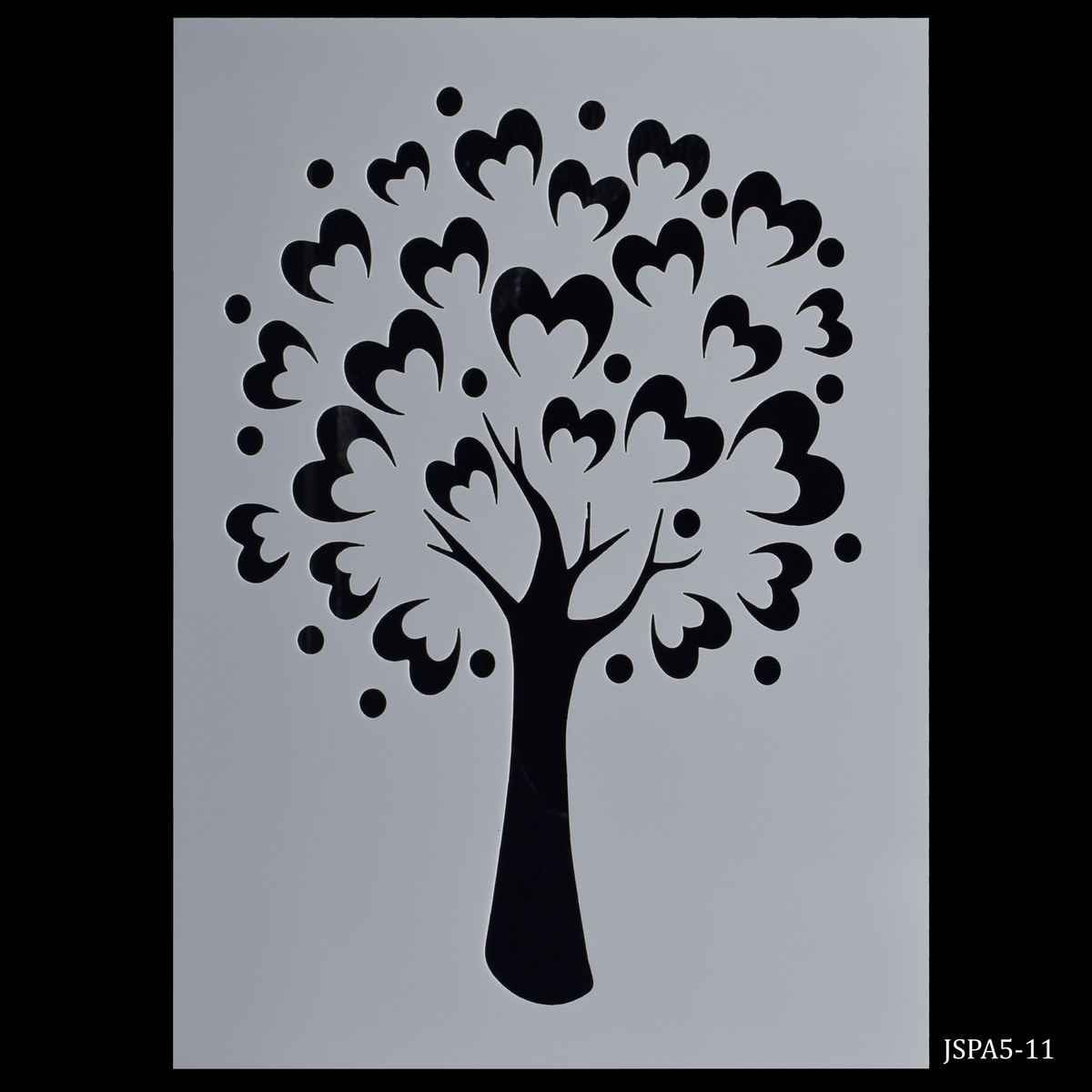Crafts Tree Drawing A5 Stencil Plastic 1 Piece JSPA5-11