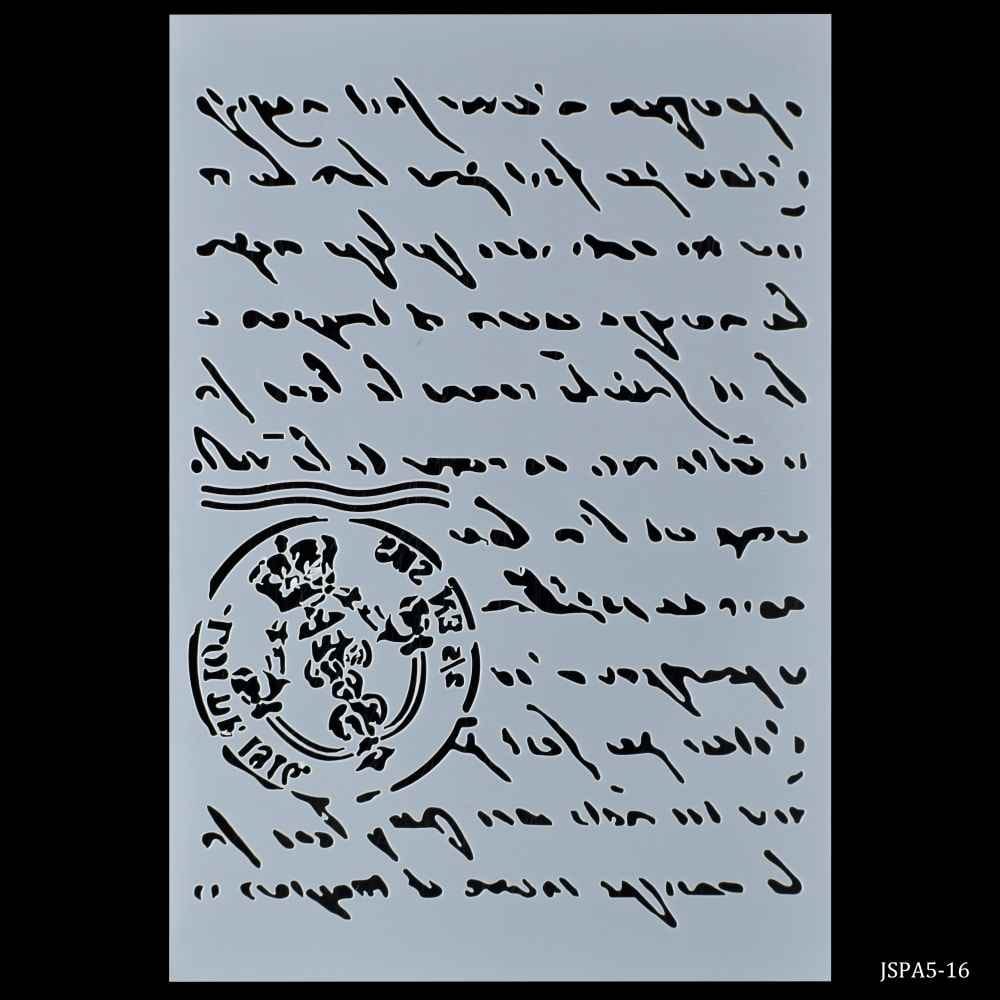 Crafts Words Drawing A5 Stencil Plastic 1 Piece JSPA5-16
