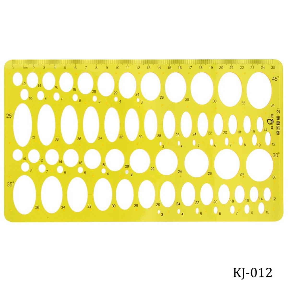 Technical Drawing Oval Scale Stencil Template Plot Building Accurate KJ-012