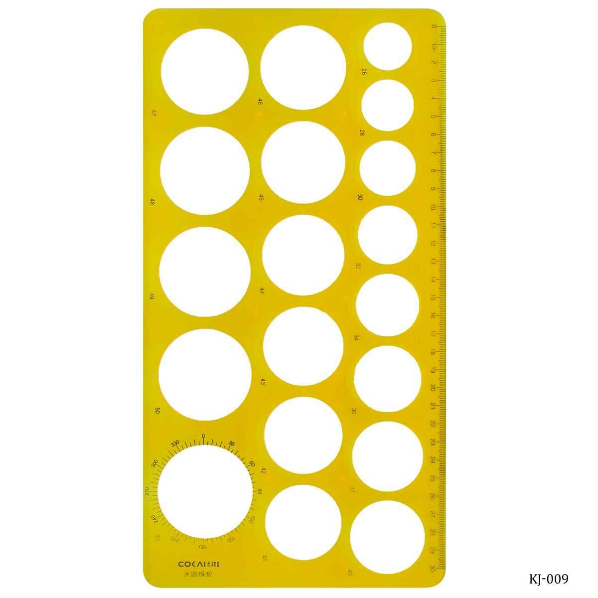 Technical Drawing Circle Scale Stencil Template Plot Building Accurate KJ-009
