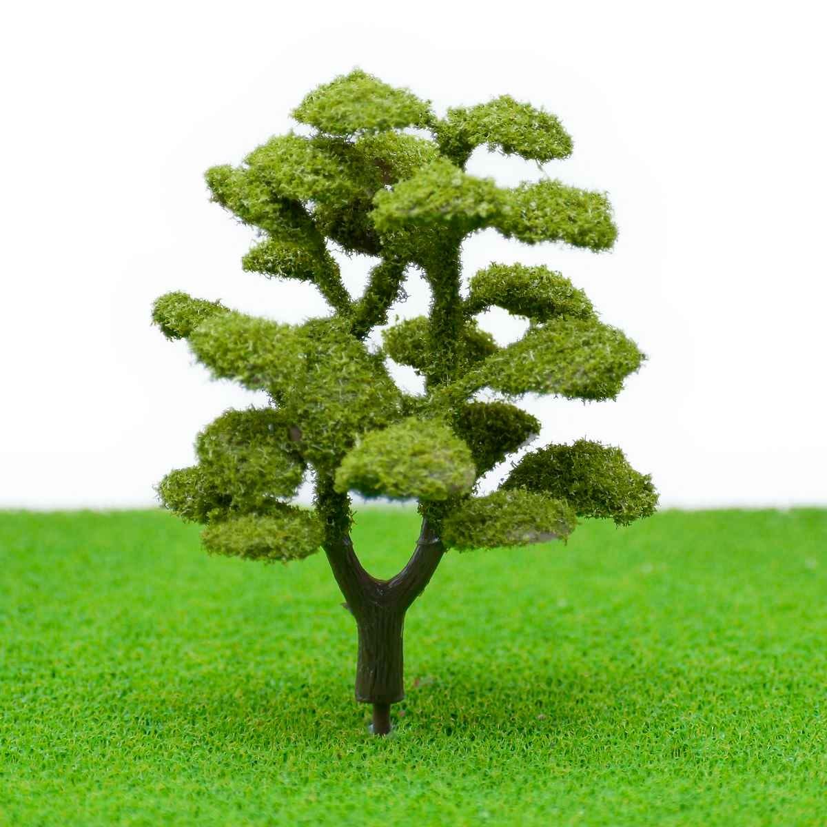 Miniature Artificial Tree Spreading Shape Green Colour Size 10 CM Long 1 Pieces Set for Architectural firms, Students and Model Makers TM-110GN