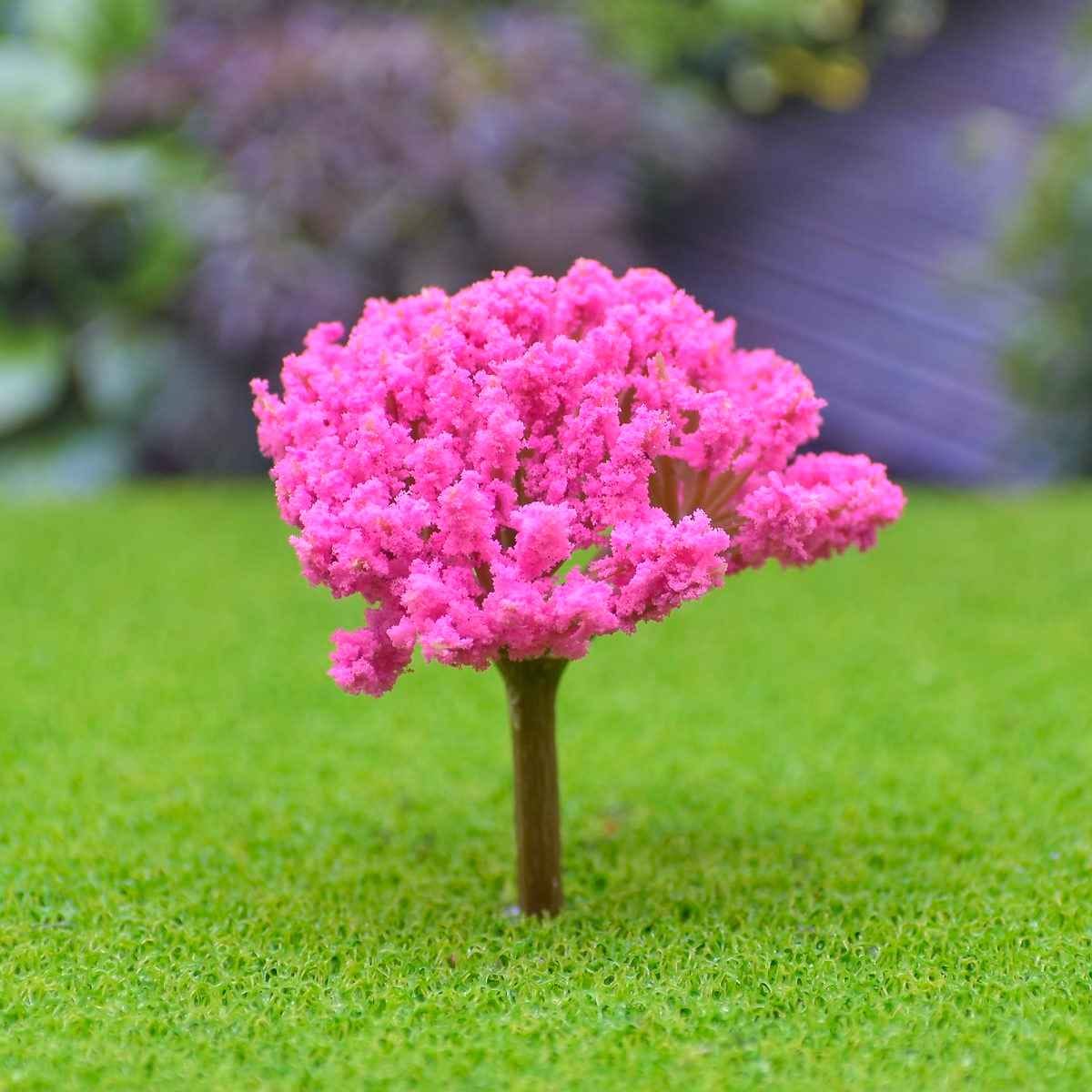 Miniature Artificial Tree Spreading Shape Pink Colour Size 4 CM Long 1 Pieces Set for Architectural firms, Students and Model Makers TL-40PK