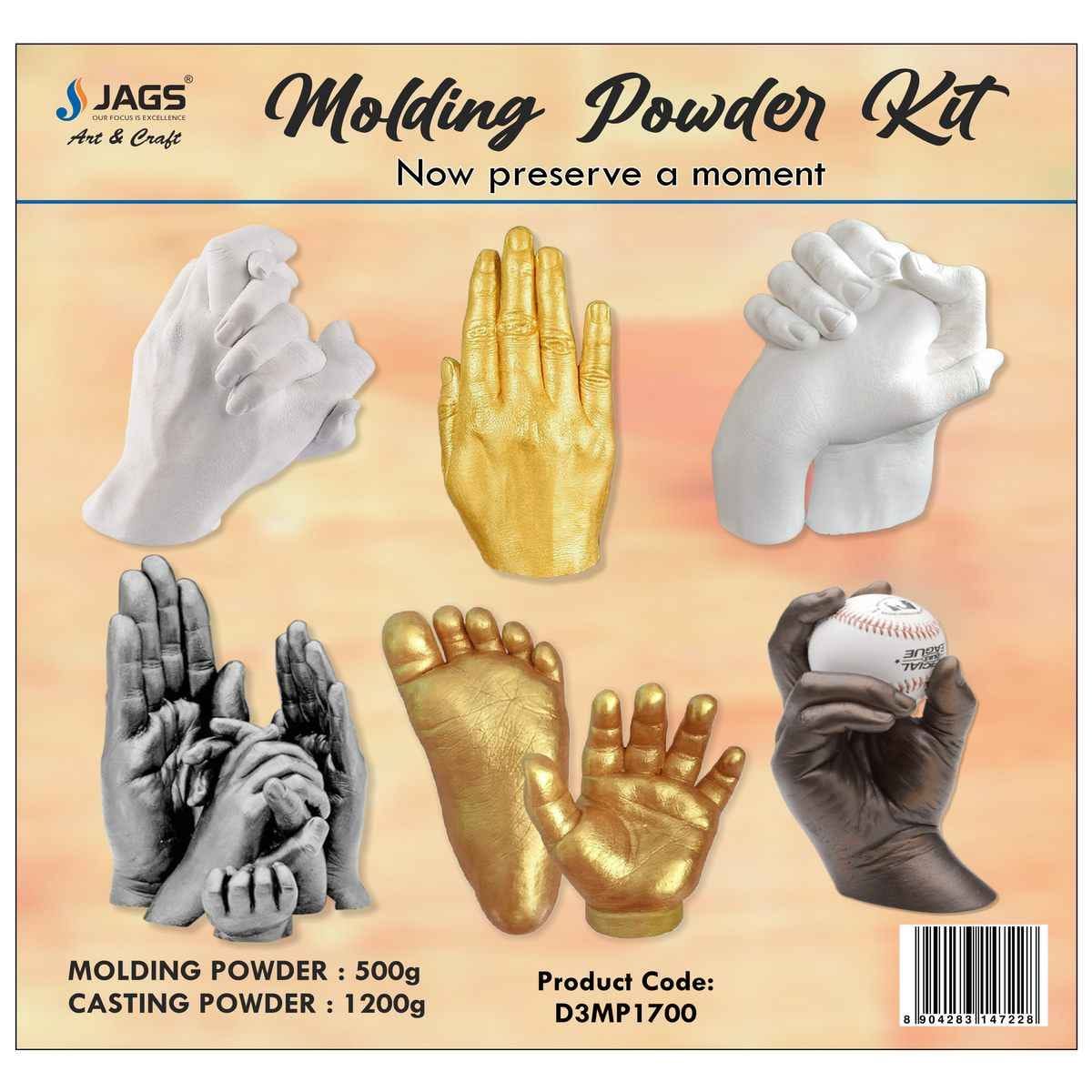 DIY 3D Clay Molding Powder Casting 1200 Gram Molding 500 Gram D3MP1700