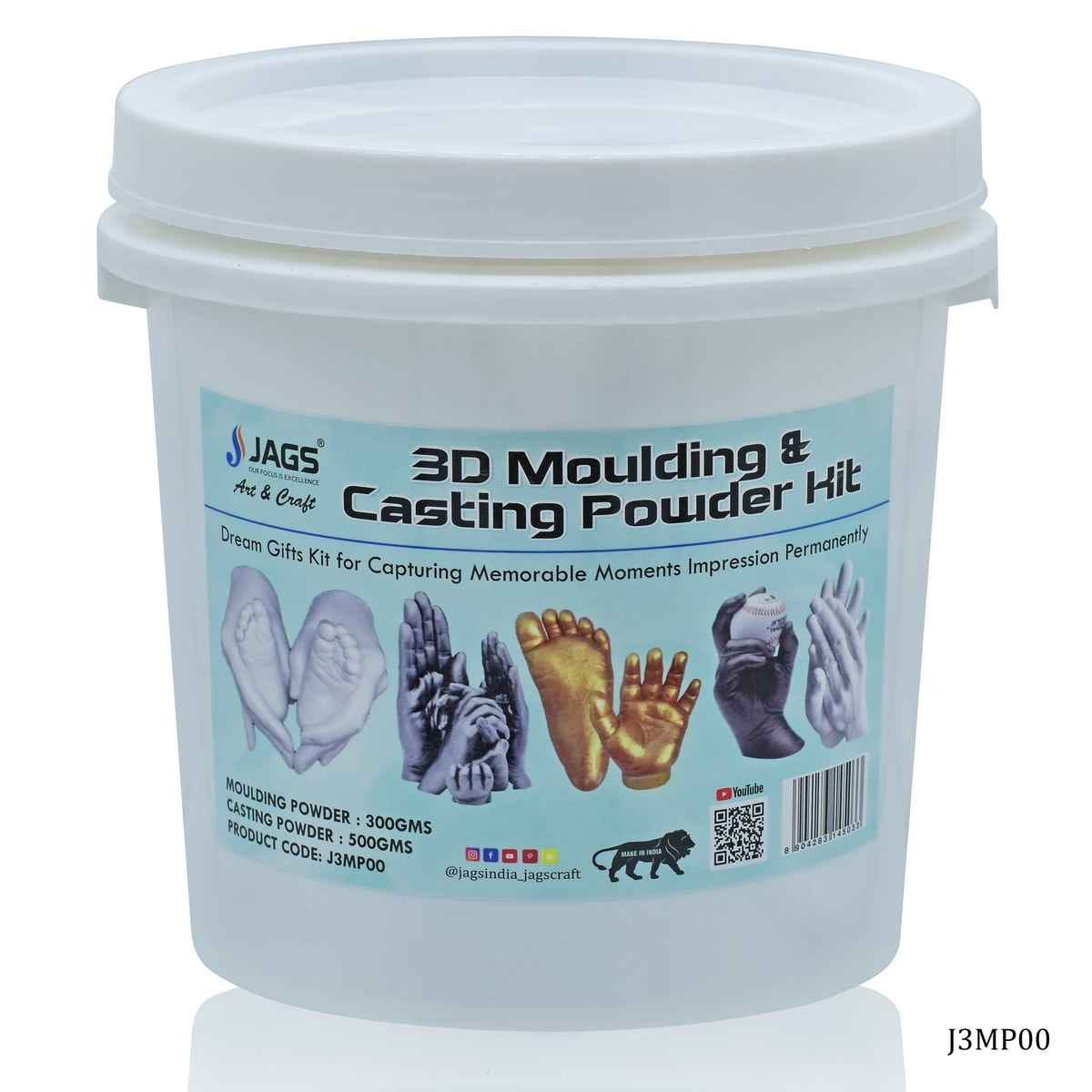 DIY 3D Moulding Powder 300 Grams & Casting Powder Kit 500 Grams J3MP00