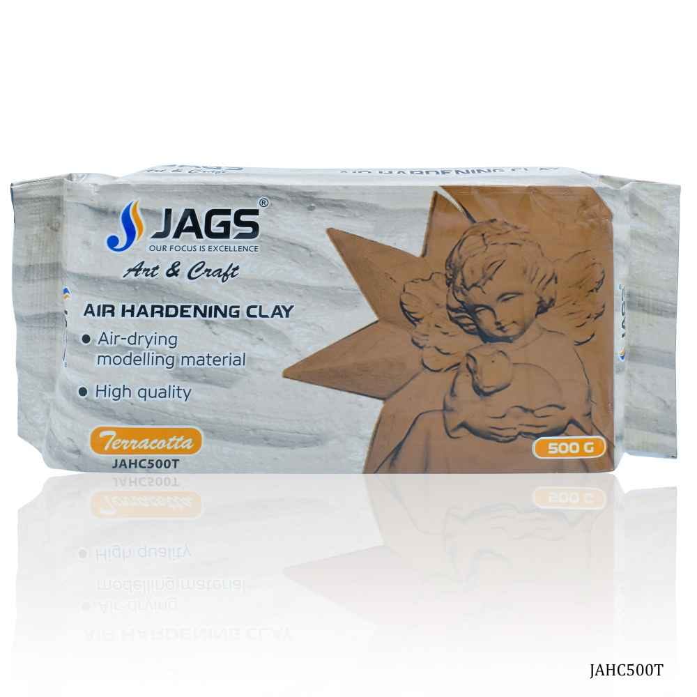 Jags Terracotta Clay 500 Grams Air Hardening JAHC500T
