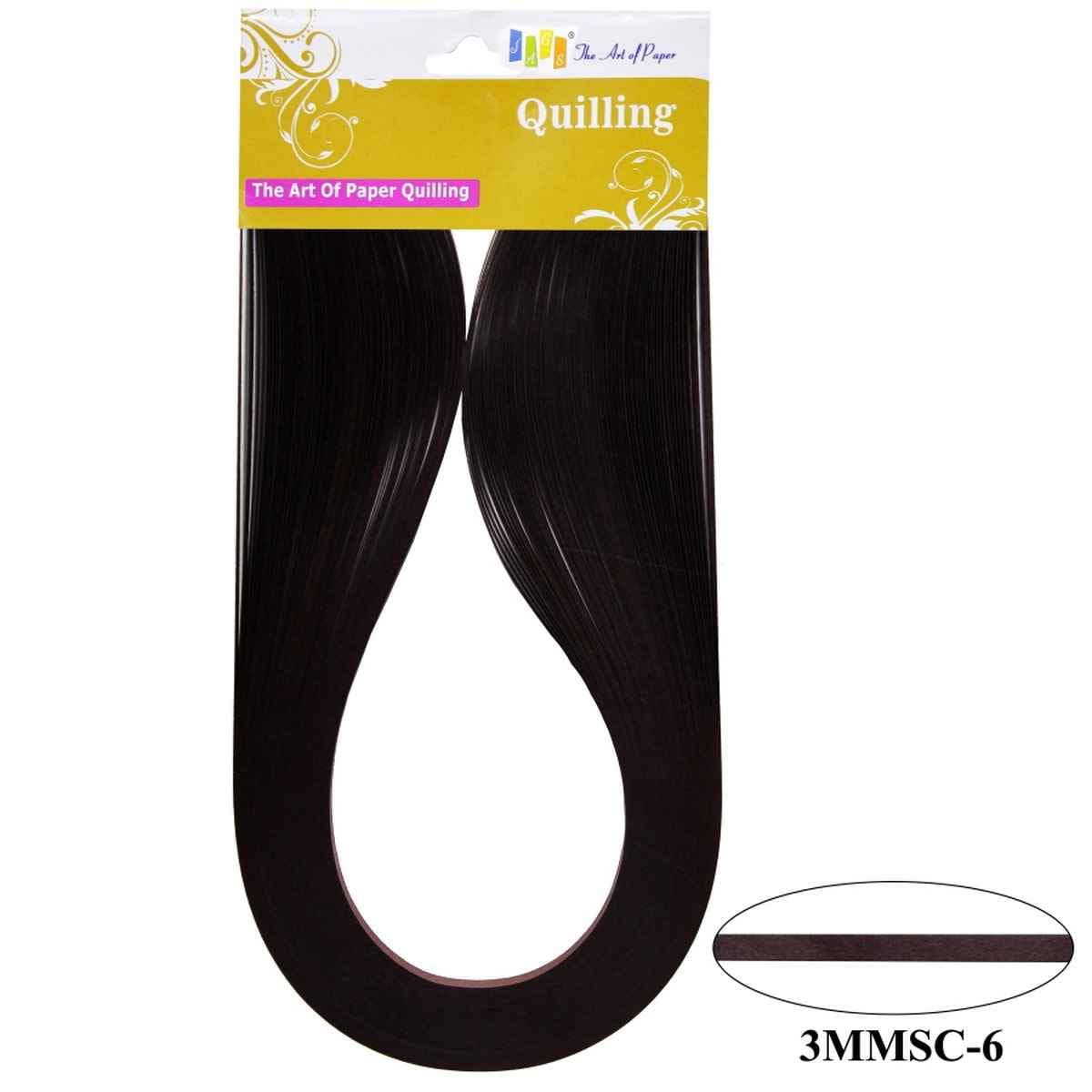 3MM Paper Quilling Strips Brown Colour 100 Strips 3MMSC-06