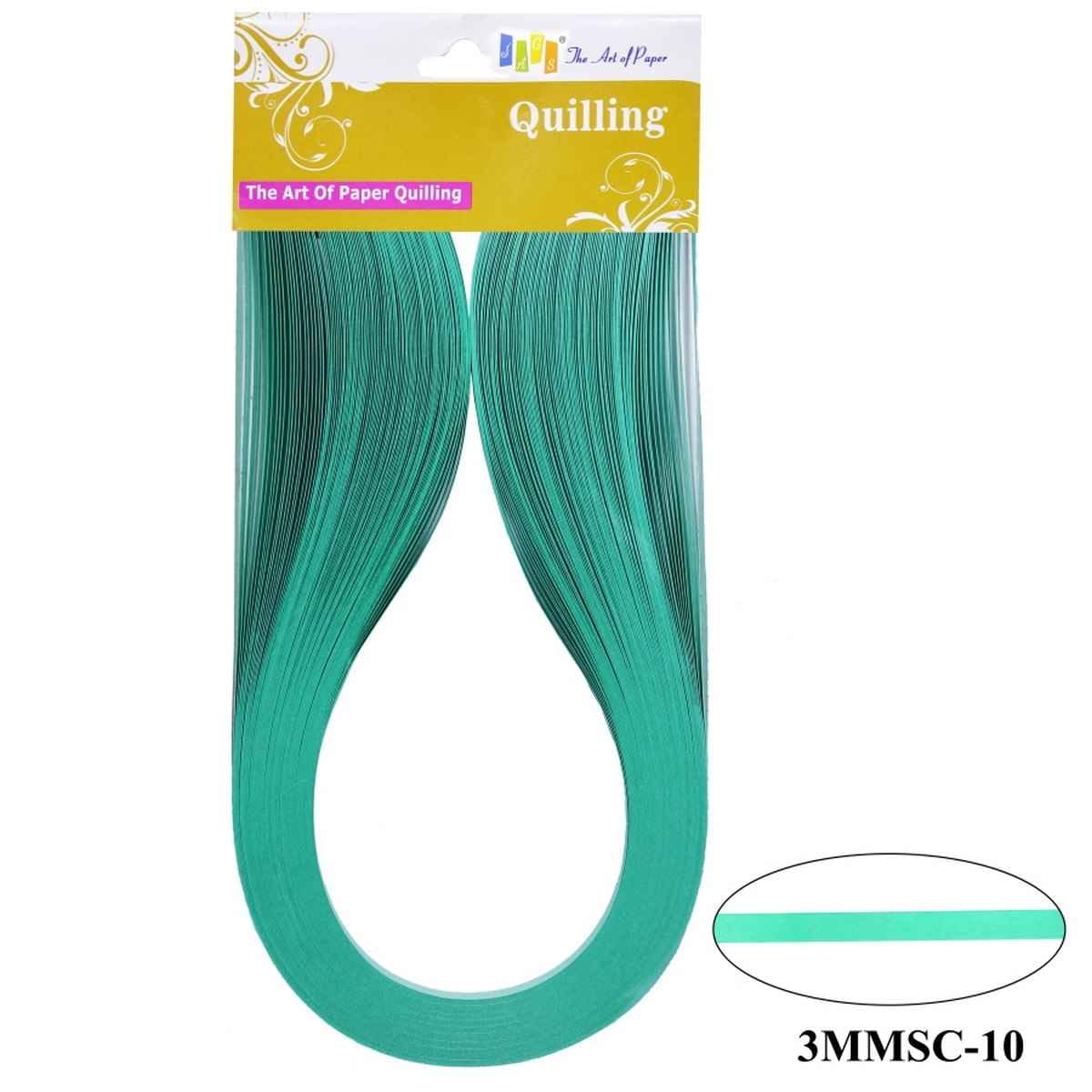 3MM Paper Quilling Strips Turquoise Colour 100 Strips 3MMSC-10