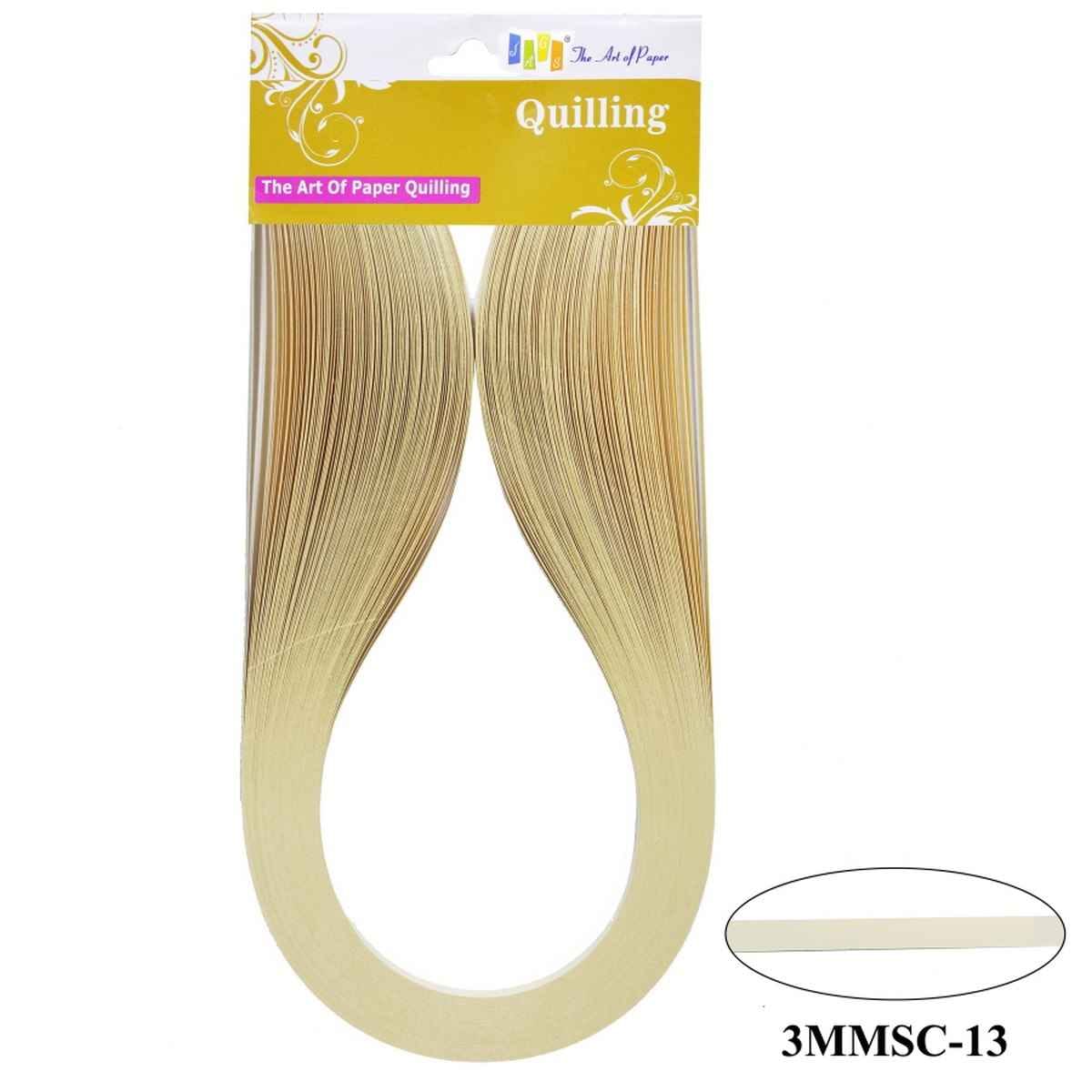 3MM Paper Quilling Strips Cream Colour 100 Strips 3MMSC-13