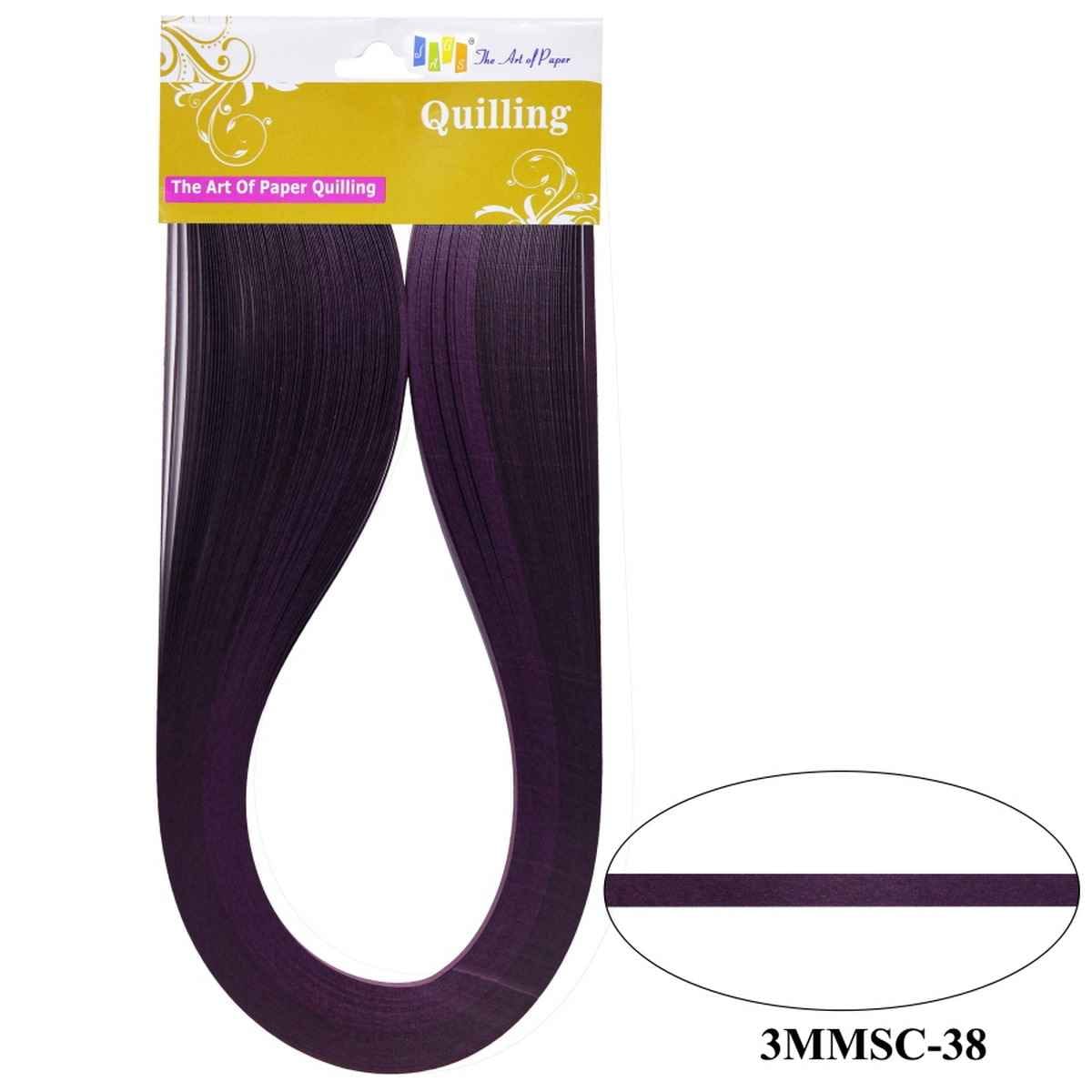 3MM Paper Quilling Strips Purple Colour 100 Strips 3MMSC-38