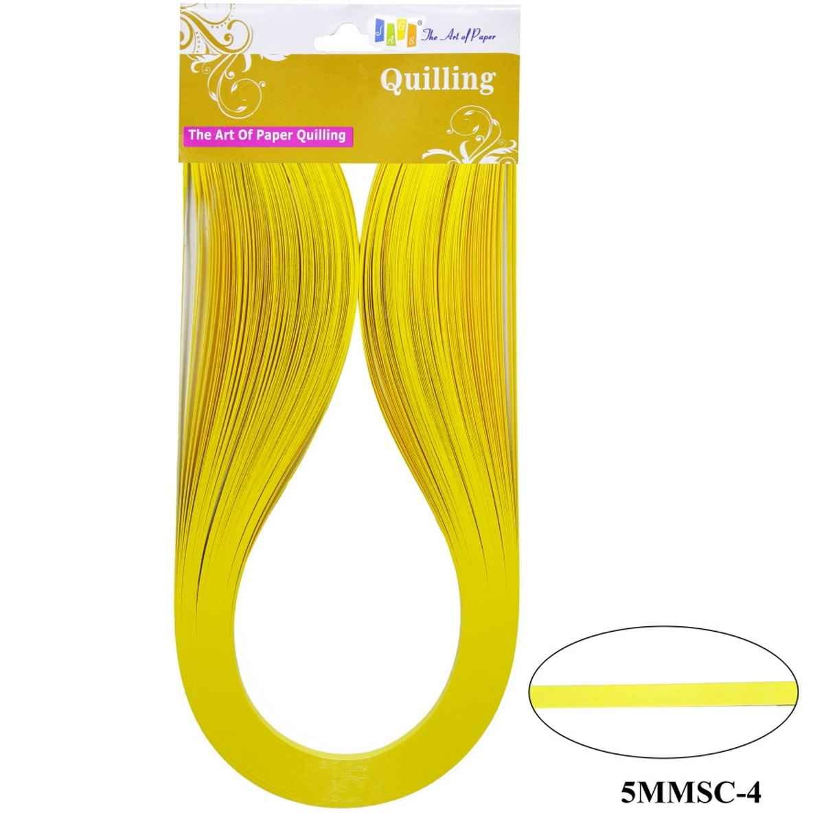 5MM Paper Quilling Strips Lemon Yellow Colour 100 Strips 5MMSC-04