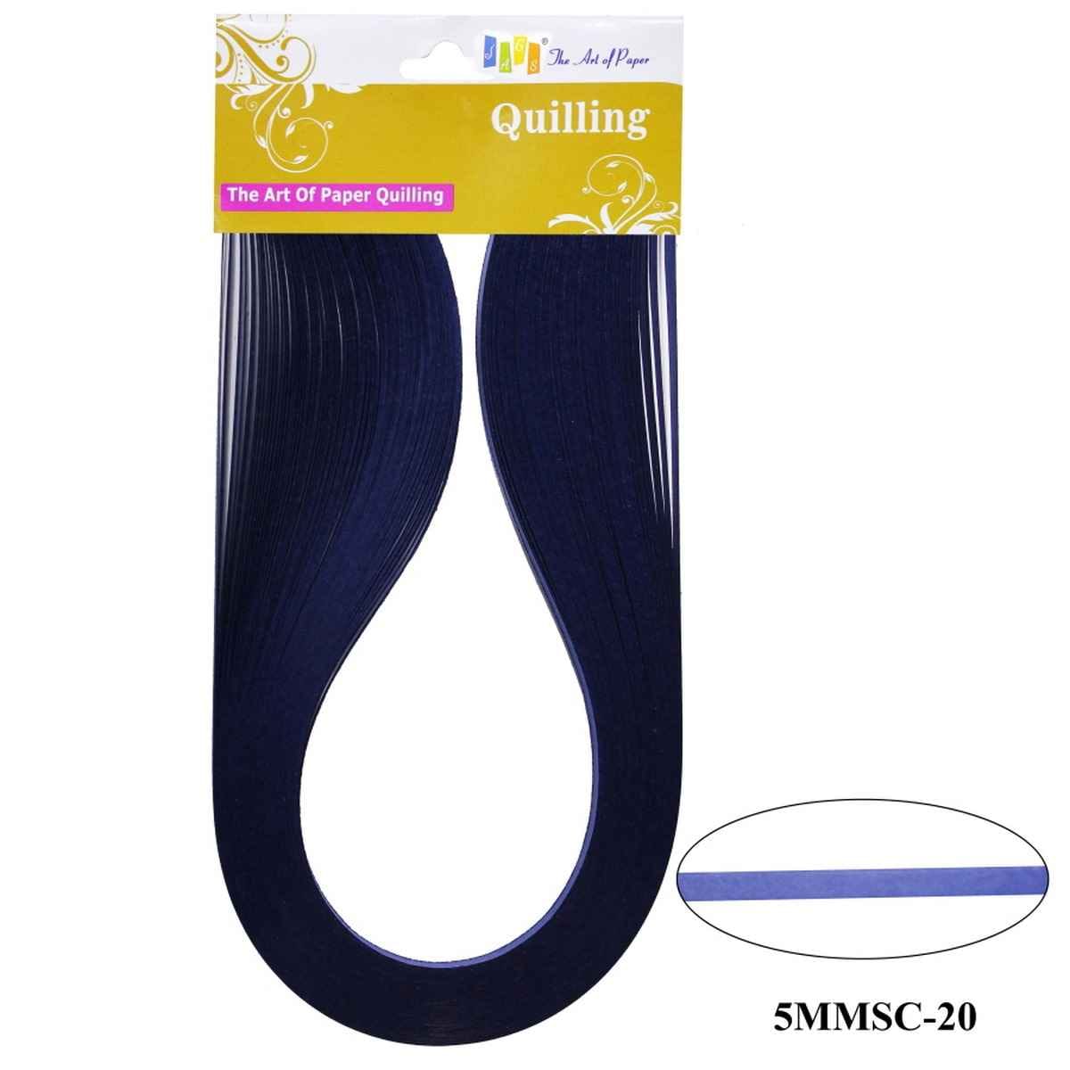 5MM Paper Quilling Strips Dark Blue Colour 100 Strips 5MMSC-20