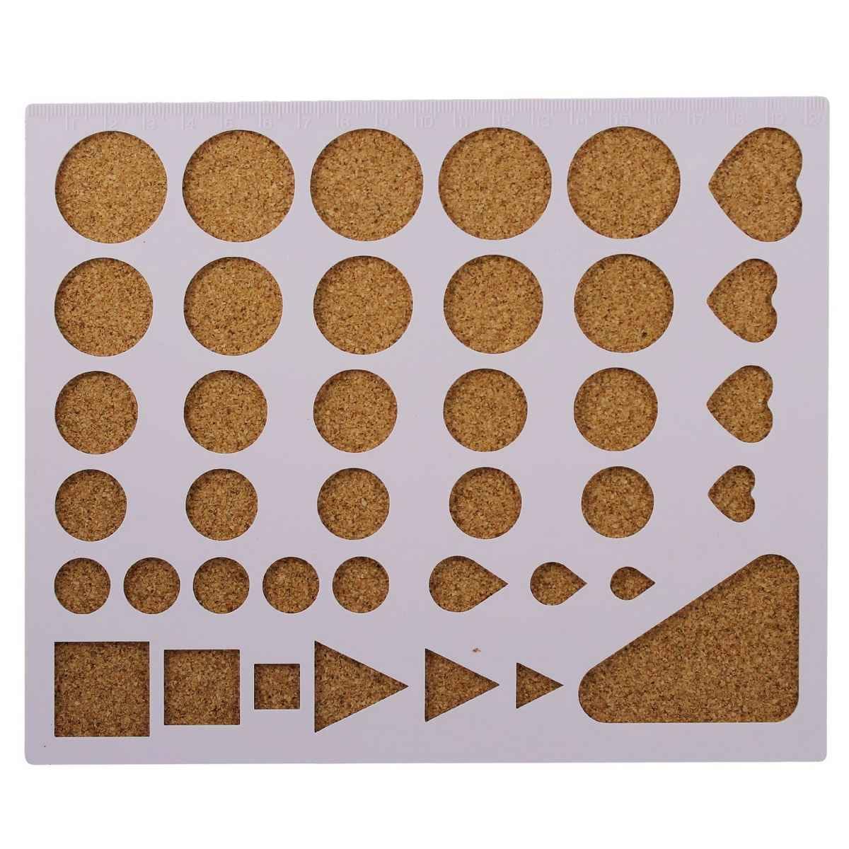 Craft Designer Quilling Measurement Board With 39 Sharps Of Shapes Big DBB