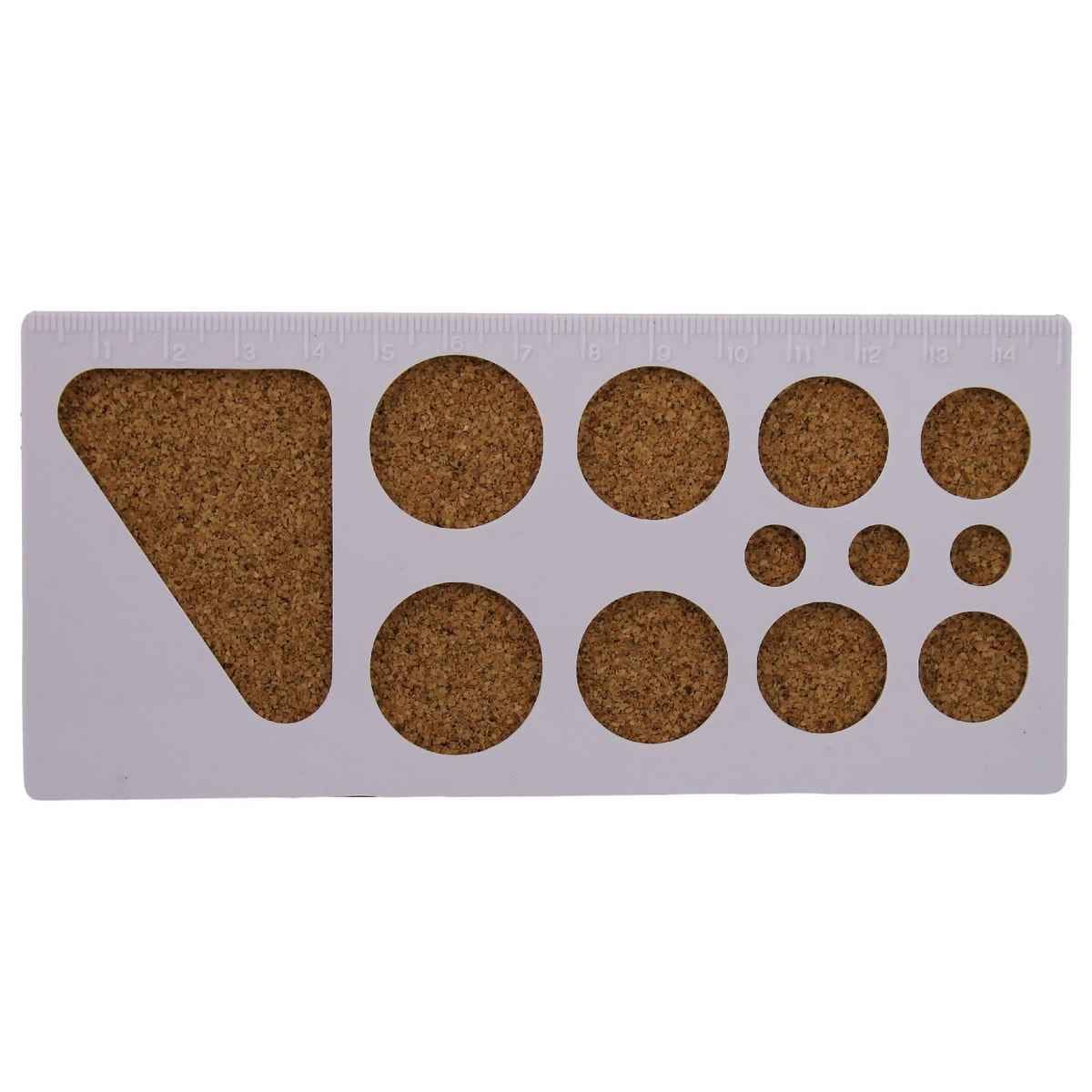Craft Designer Quilling Measurement Board With 12 Sharps Of Shapes Small DBS