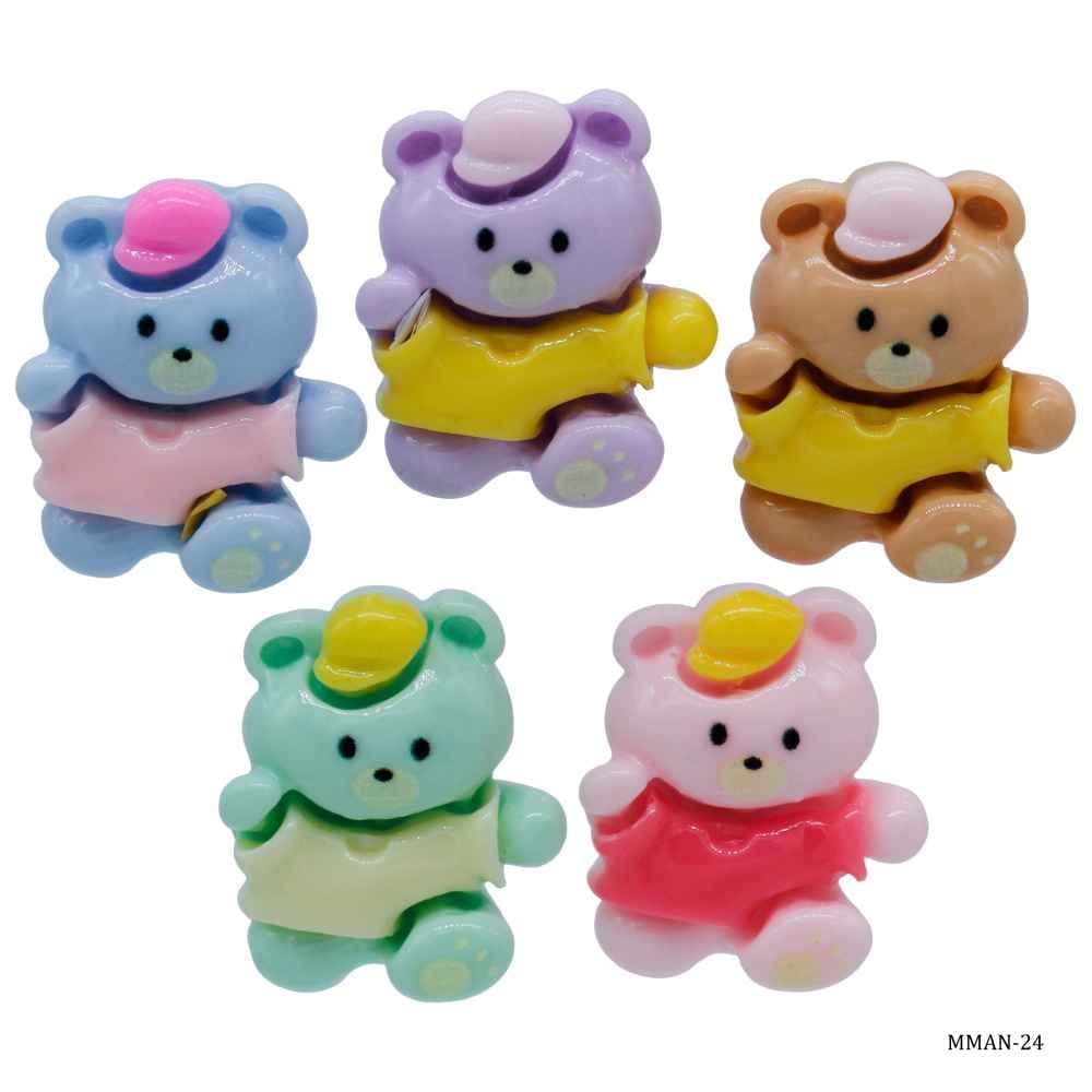 Miniature Model Catoon Teady Pack of 5 Pcs Mix Colour MMAN-24