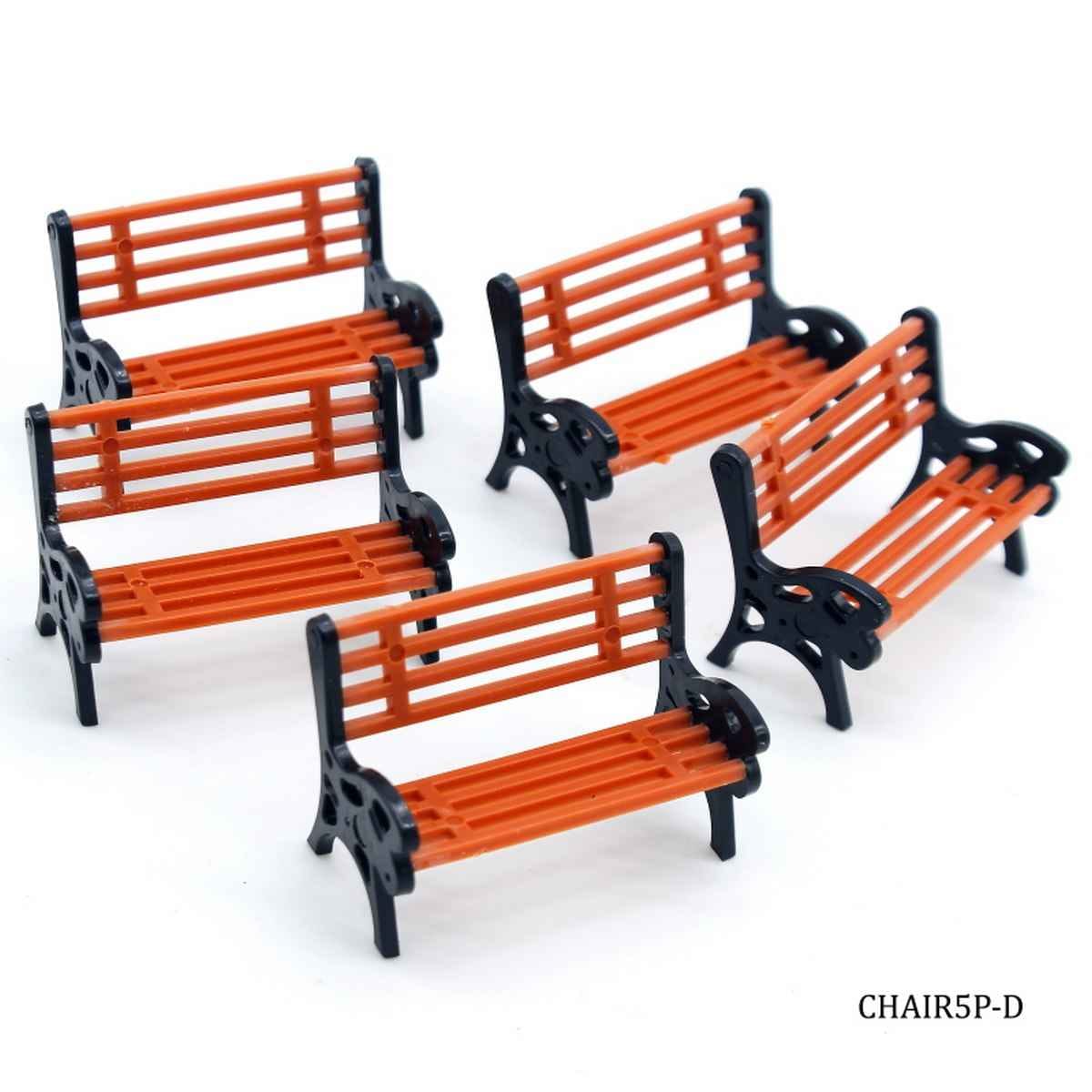 Miniature Model Chair Long XL Big Pack of 5 pcs, Size: 4x1.5x2.5 Cm CHAIR5P-D