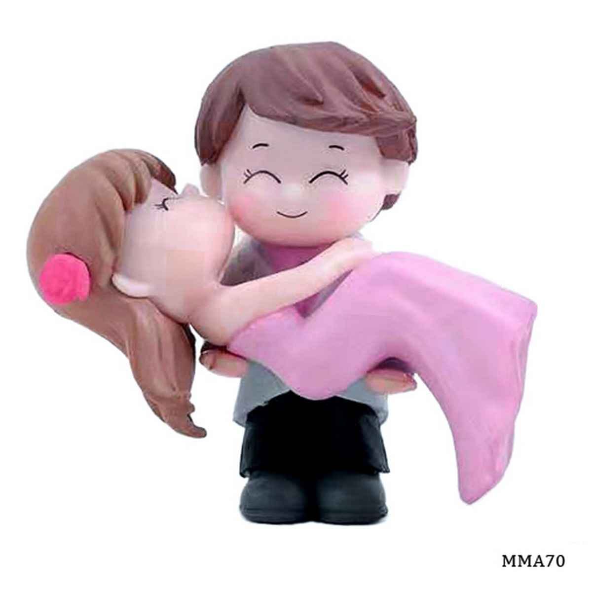 Miniature Model Couple Pink and Blue, Size: 5x1.5x5 cm (C0112-1/2) MMA70