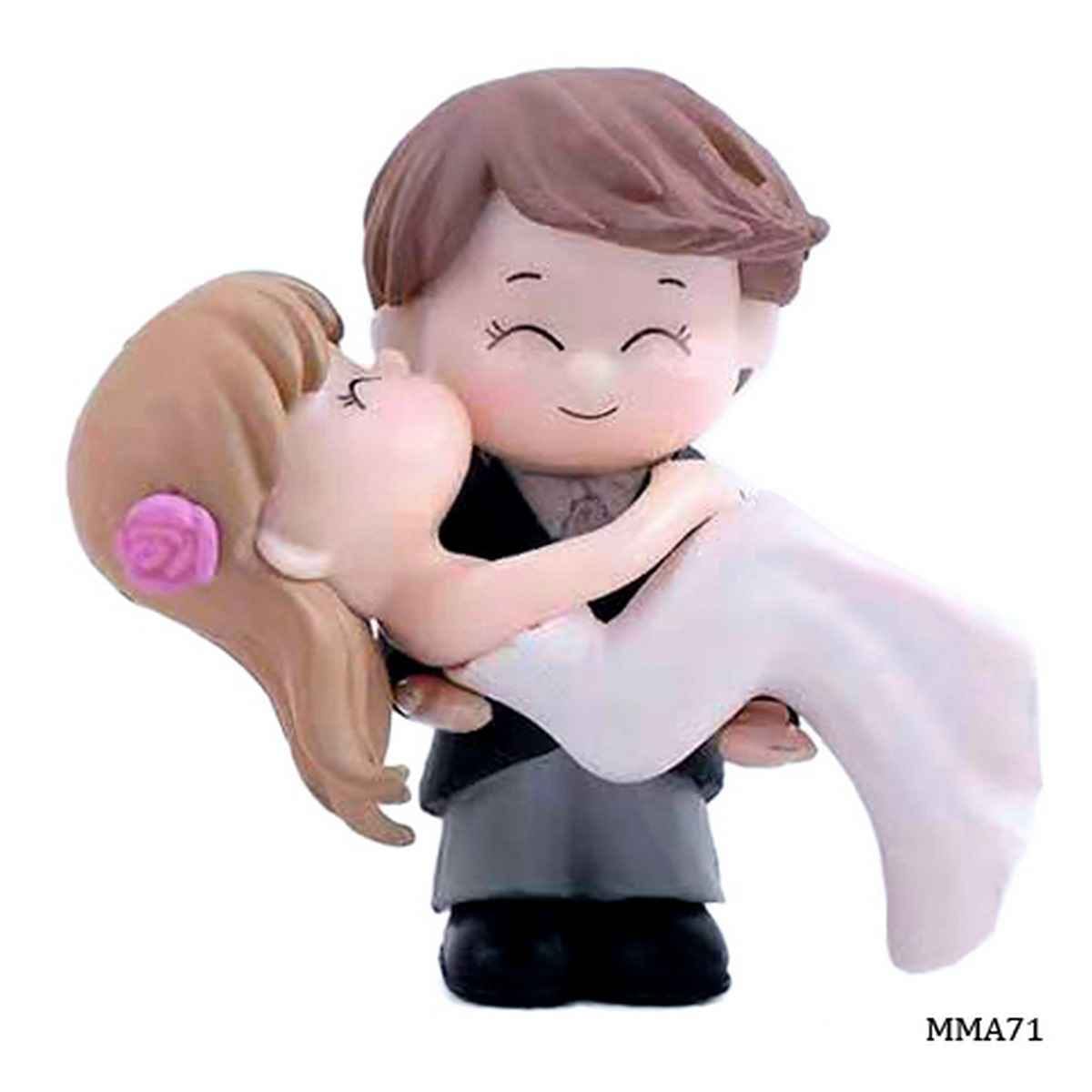 Miniature Model Couple White and Black Size: 5x1.5x5 cm (C0112-3/4) MMA71