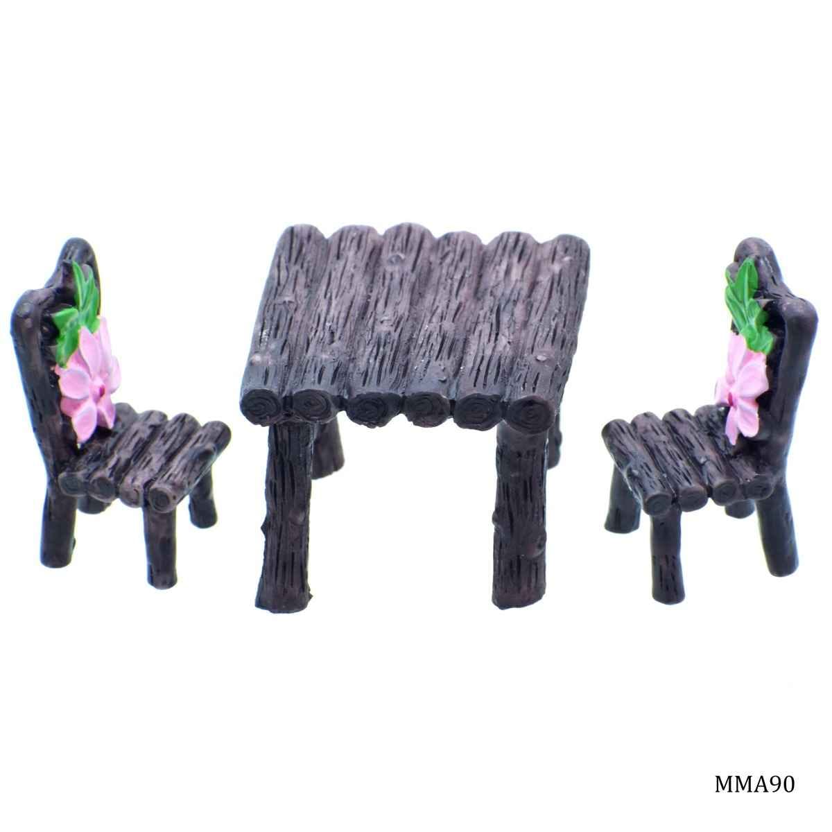 Miniature Model Dining Table Set of 1 Pcs, Size: 3.5x4x1 Cm (C0272-2/3) MMA90