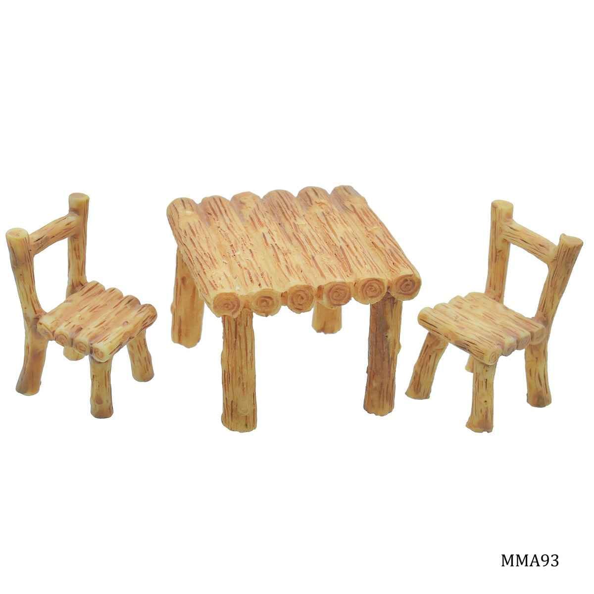 Miniature Model Dining Table Set of 1 Pcs Size: 3.5x4x1 Cm (C0918-1) MMA93