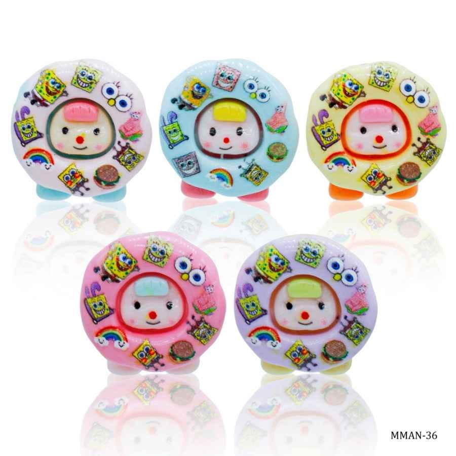 Miniature Model Donut 5Pcs Mix Colour MMAN-36