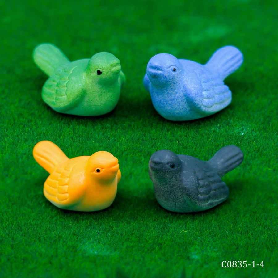 Miniature Model Fancy Bird 4Pcs C0835-1/2/3/4 C0835-1-4