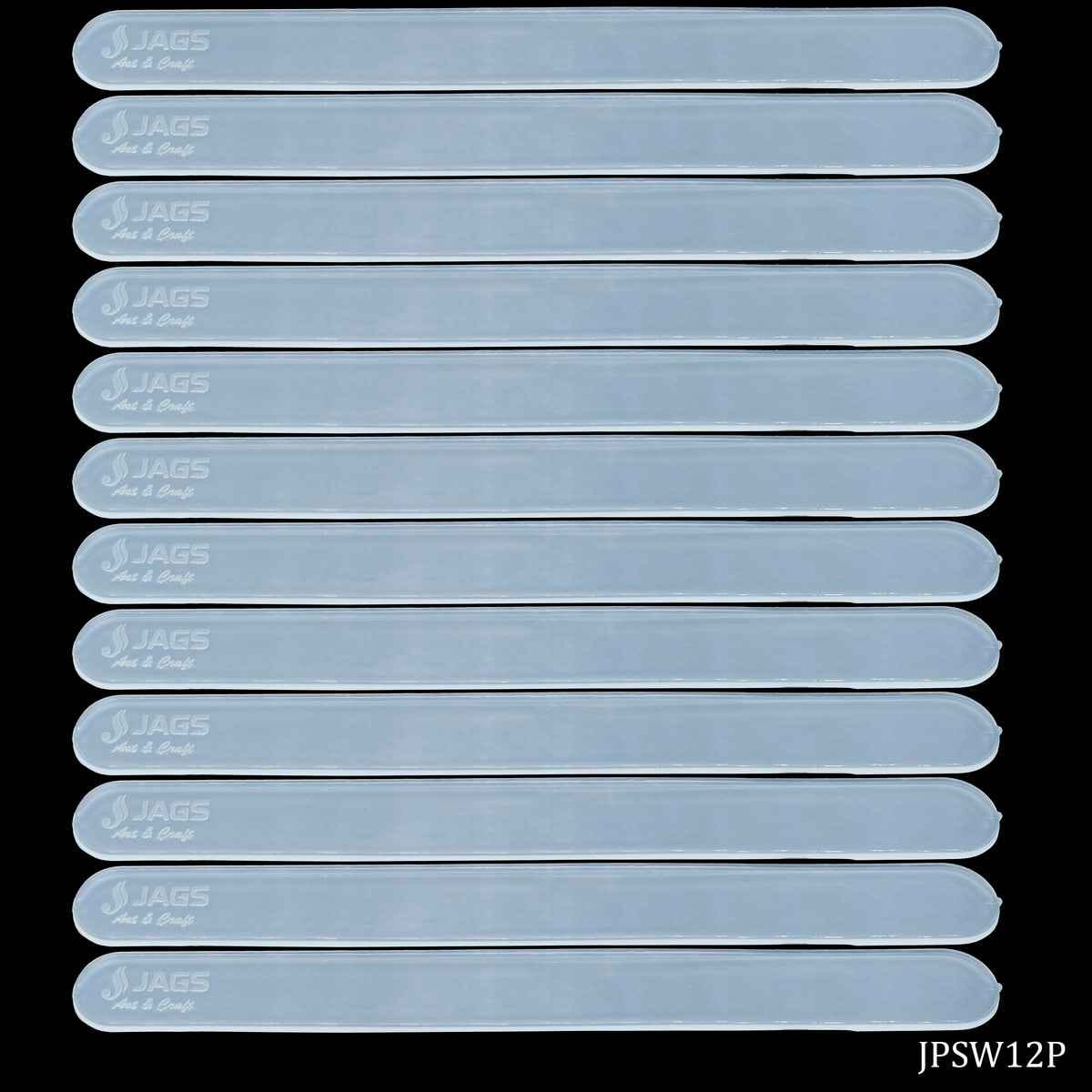 White Stirrer Stick Ice Cream Sticks 12 Pieces Set 6 Inch Long JPSW12P