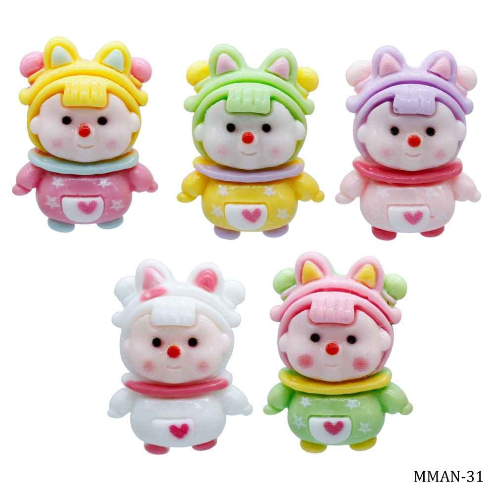 Miniature Model Girls Pack of 5 Pcs Mix Colour MMAN-31