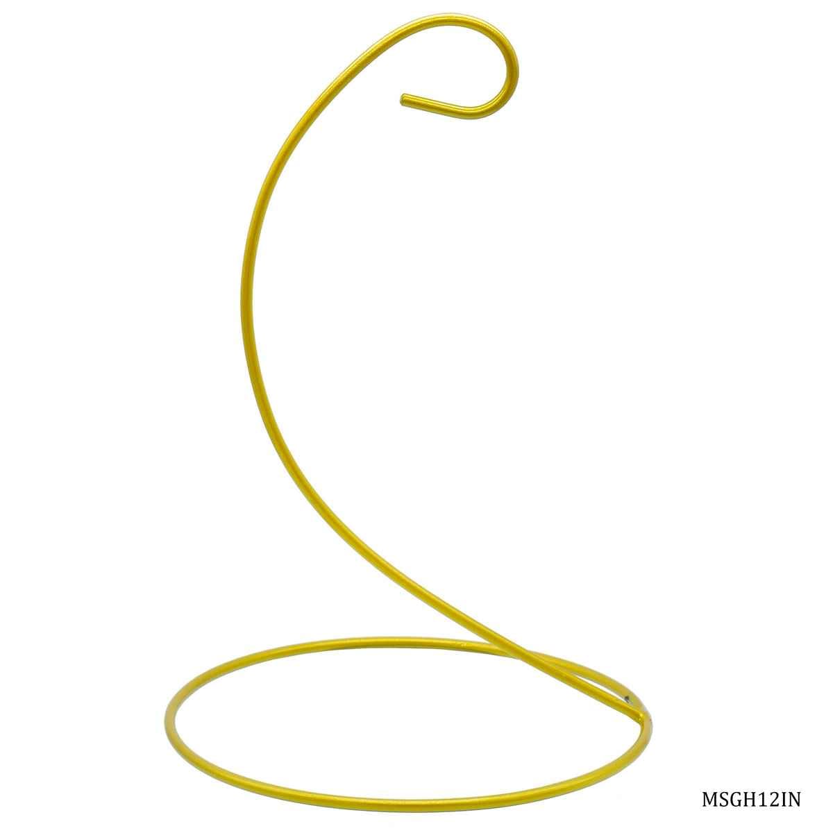Metal Hanging Resin Stand Gold 12 Inch MSGH12IN